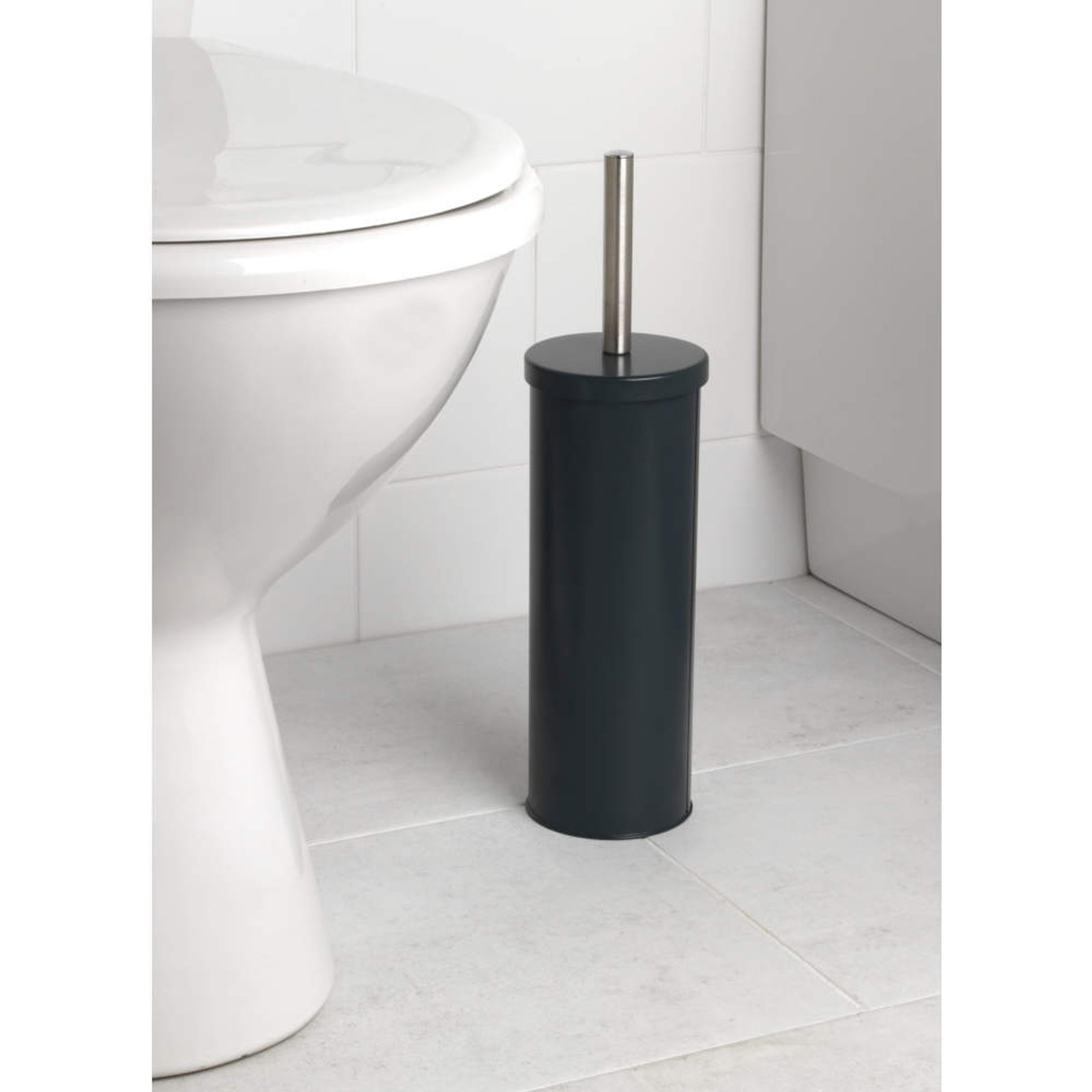 Beldray LA059451BLKFPEU7 Toilet Brush & Holder, Black