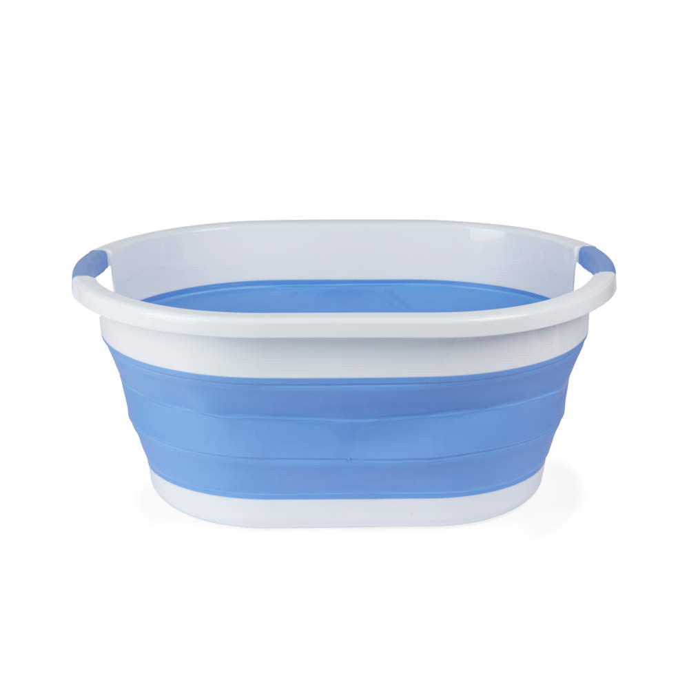 Beldray LA034816CRNFPEU7 Collapsible Laundry Basket 28L White/Blue