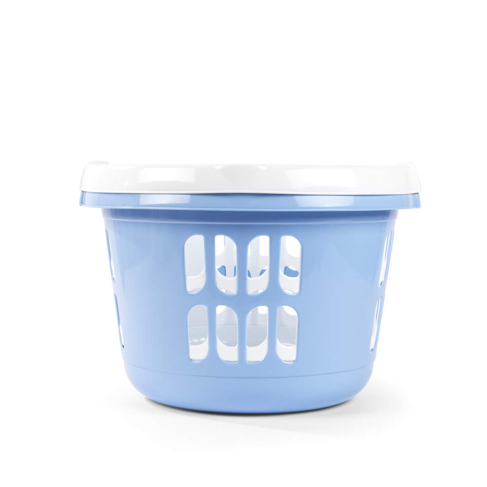 Beldray LA00000174CRNEU7 Set Of Two Laundry Basket 30L, White/Blue