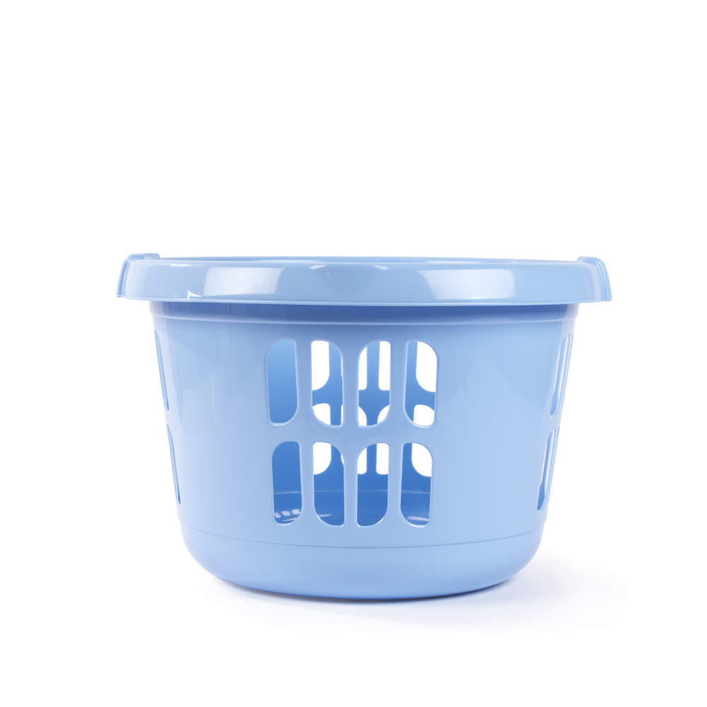 Beldray LA00000174CRNEU7 Set Of Two Laundry Basket 30L, White/Blue