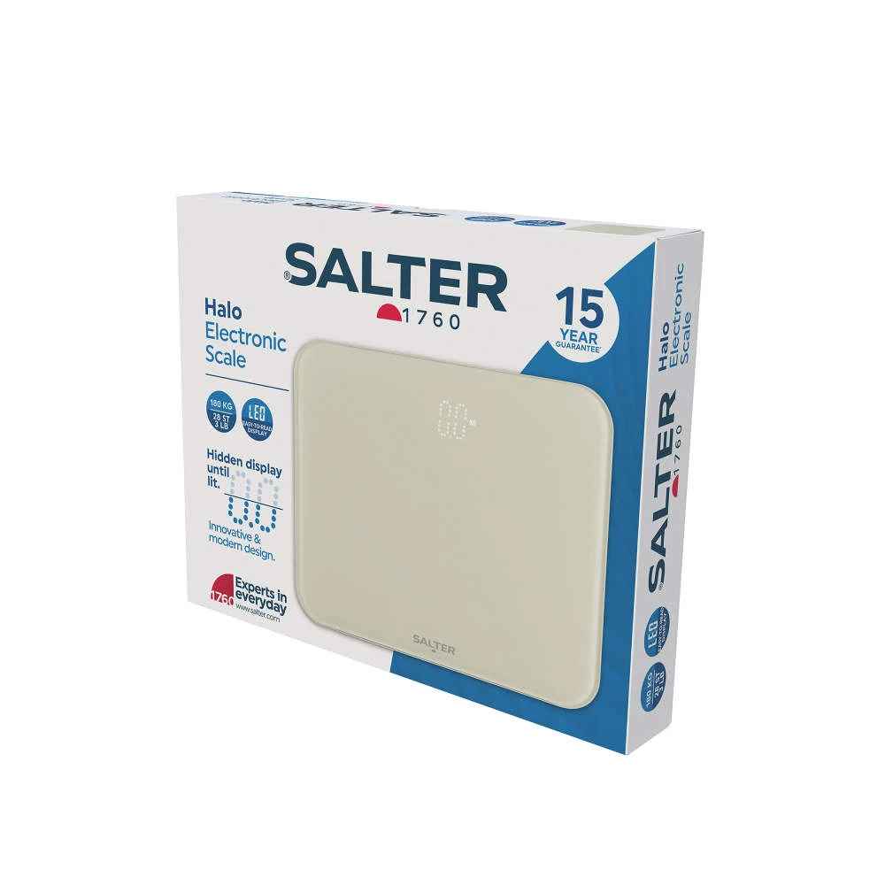 Salter 9204 CFEU12 Halo Electronic Scale, Cream