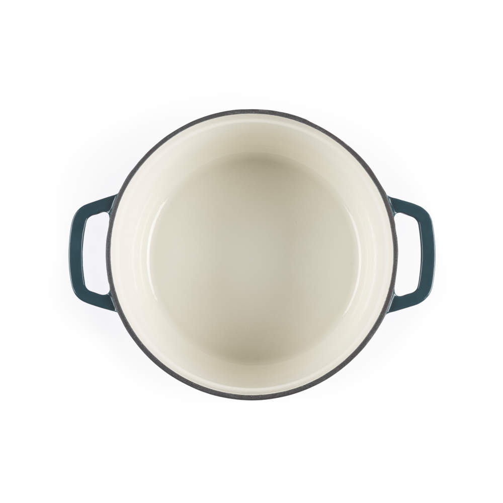 Salter BW13771GR Chester 3.4L Cast Iron Casserole Pot 24 cm, Green