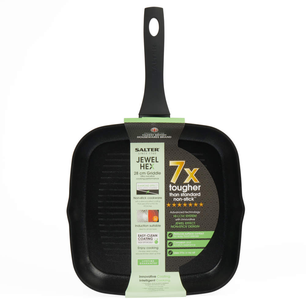 Salter BW116231SA Jewel Hex 28cm Griddle Pan