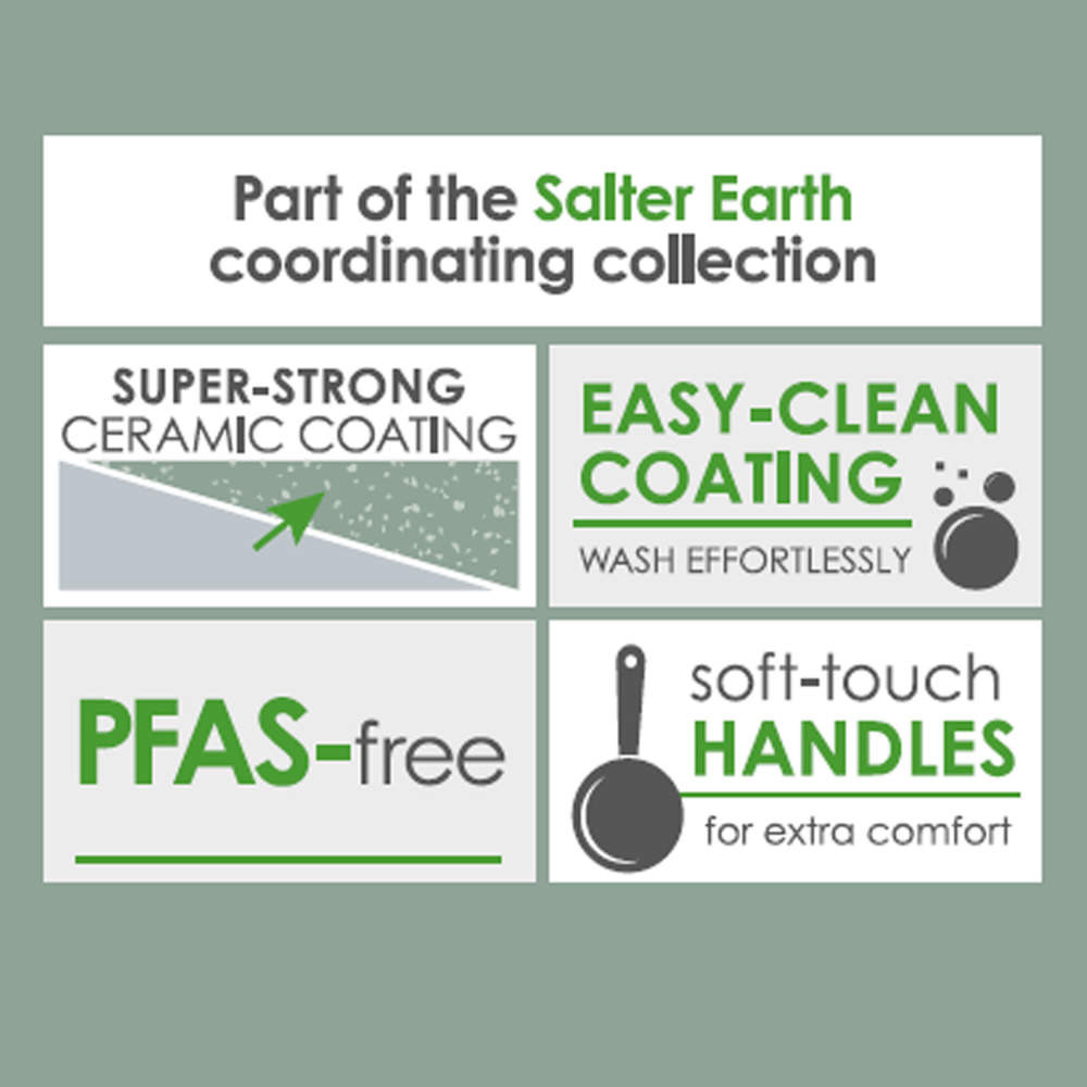 Salter BW092831EU7 Earth 3 Piece (16/18/20cm) Pan Set