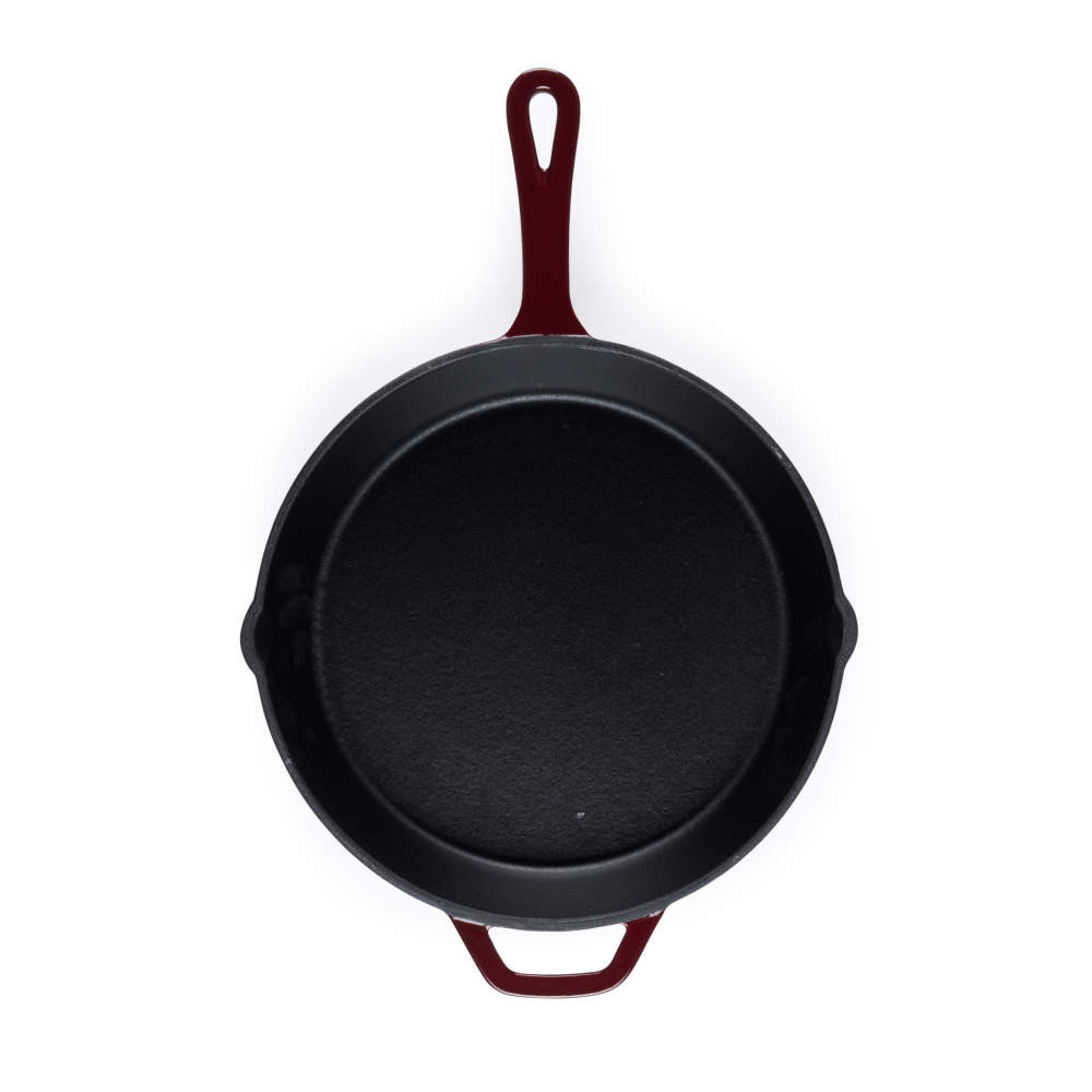 Salter BW13773R Cast Iron 26cm Fry Pan, Red