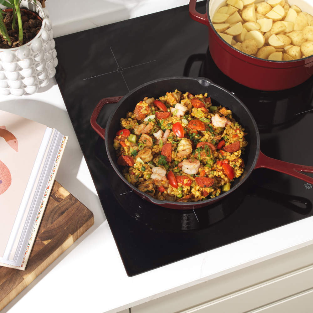 Salter BW13773R Cast Iron 26cm Fry Pan, Red