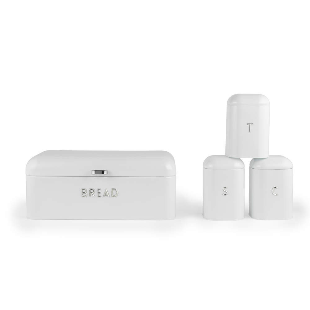Salter BW14045EU7 Boston 4-Piece Countertop Set, Ice White