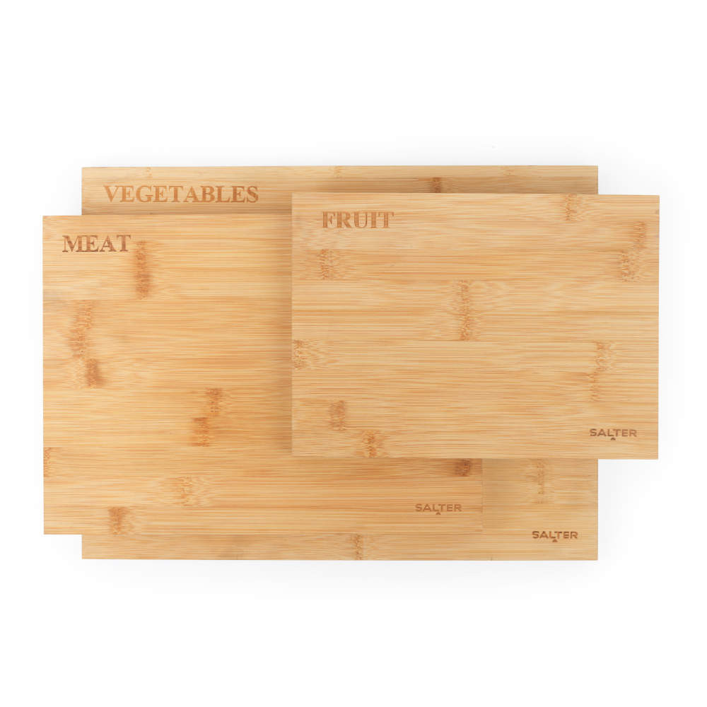 Salter BW072812EU7 3 Piece Bamboo Chopping Board Set