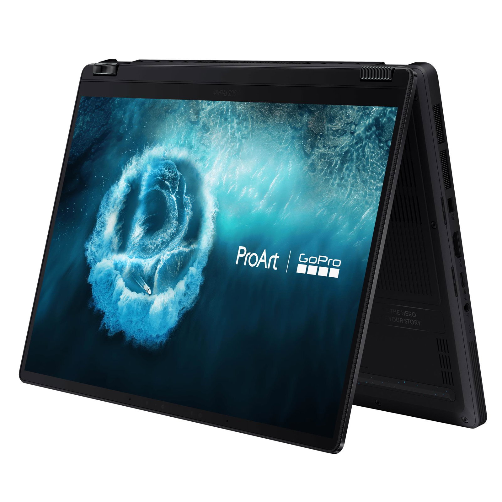 Notebook ASUS ProArt HN7306EAC-LX041X GoPro Edition Copilot+ PC CPU AMD RyzenT AI Max+ 395 3 GHz 13.3 2880 x 1800 pixels Yes RAM 128 GB LPDDR5x-SDRAM SSD 1000 GB On-board graphics Yes OS installed Windows 11 Pro Colour Black Weight 1.39 kg 90NB17X2-M00270