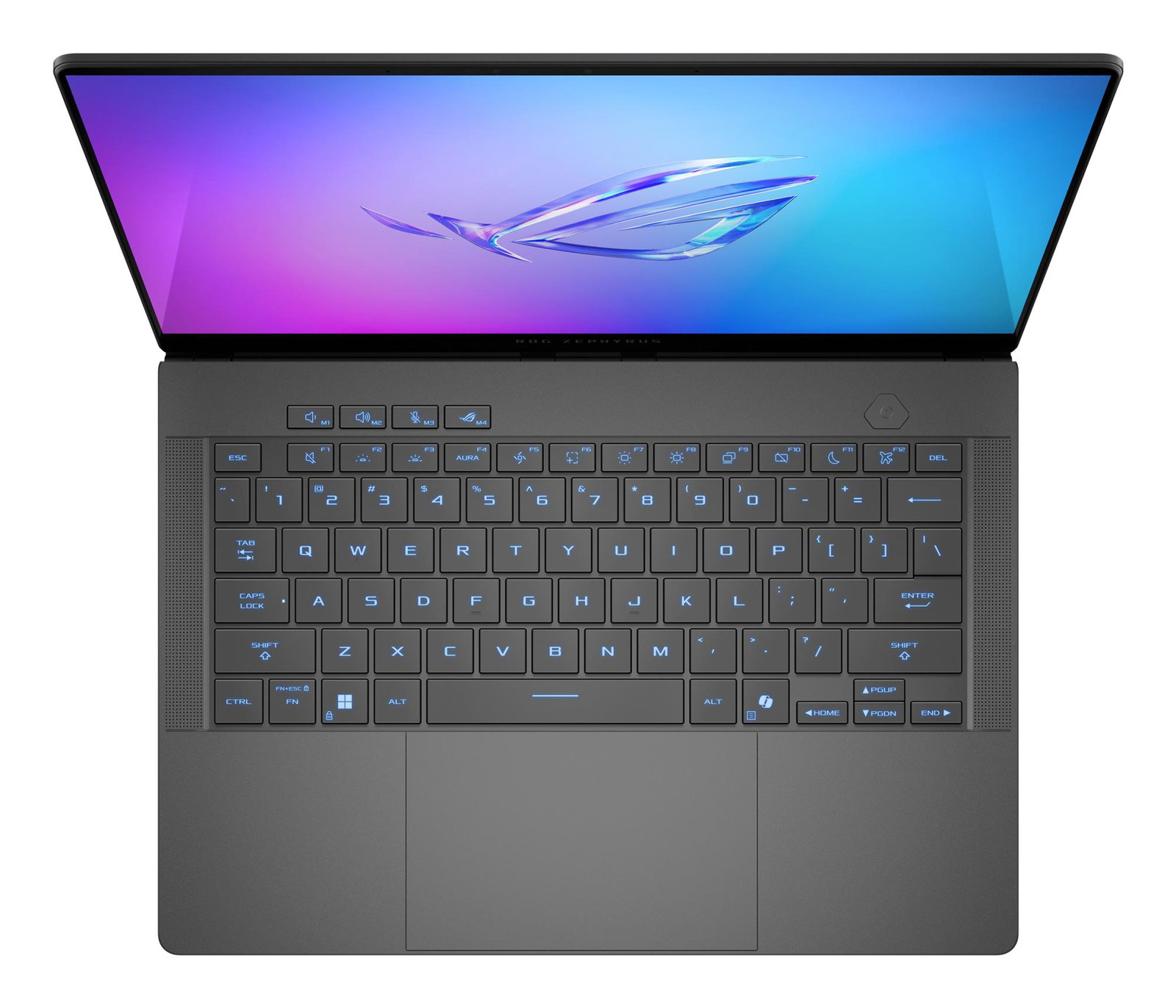 Notebook ASUS GA403UM-QS023W ROG Zephyrus GA403UM-QS023W CPU AMD RyzenT 9 270 4 GHz 14 2880 x 1800 pixels RAM 16 GB LPDDR5x-SDRAM SSD 1000 GB Discrete graphics NVIDIA GeForce RTX 5060 8 GB On-board graphics Yes OS installed Windows 11 Home Colour Black,Grey Weight 1.5 kg 7500 MHz 90NR0M81-M00100