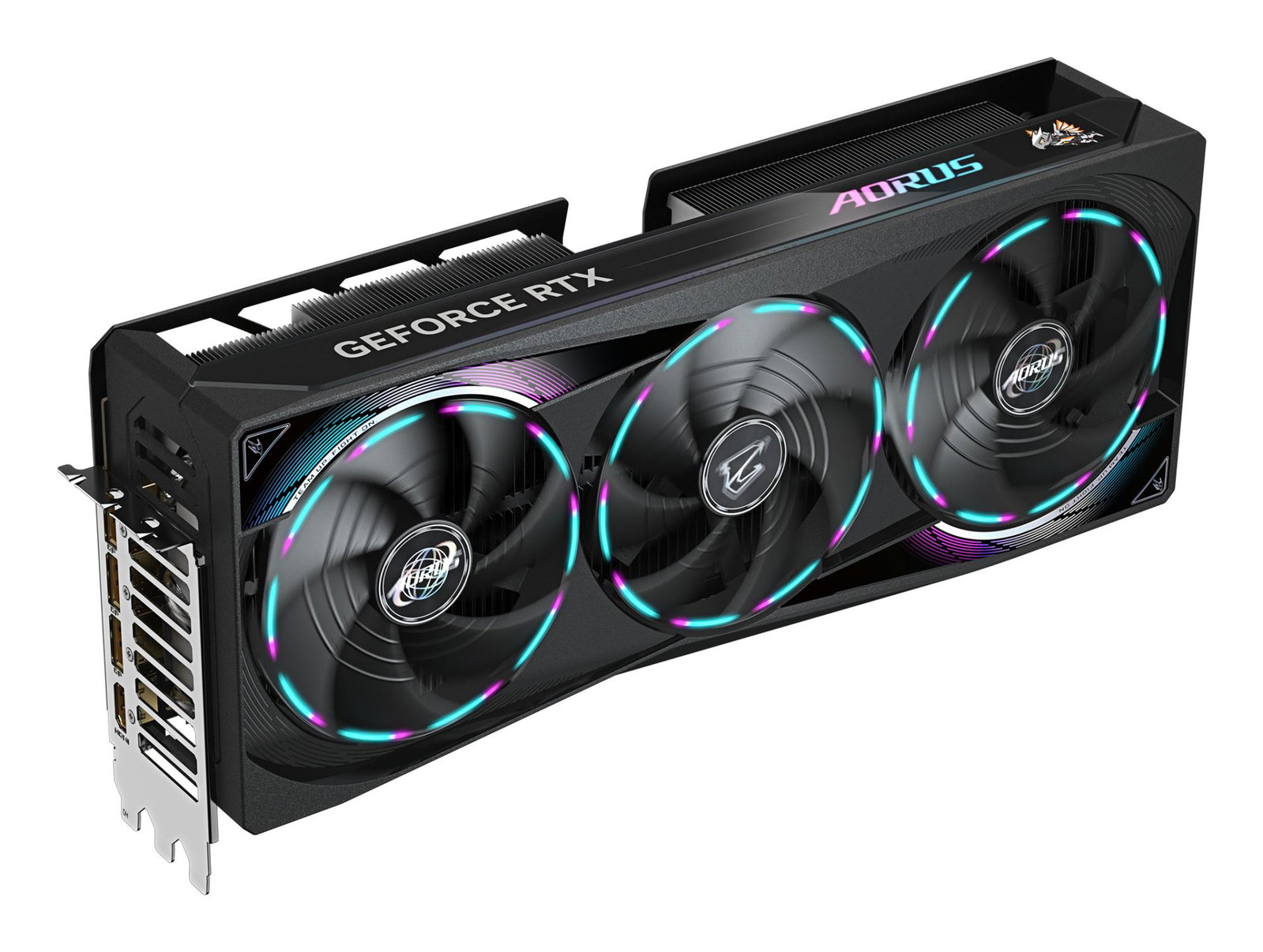 Graphics Card GIGABYTE NVIDIA GeForce RTX 5080 16 GB GDDR7 256 bit PCIE 5.0 16x GPU 2617 MHz Dual Slot Fansink 1xHDMI 3xDisplayPort GV-N5080AORUSM-16GD1.0