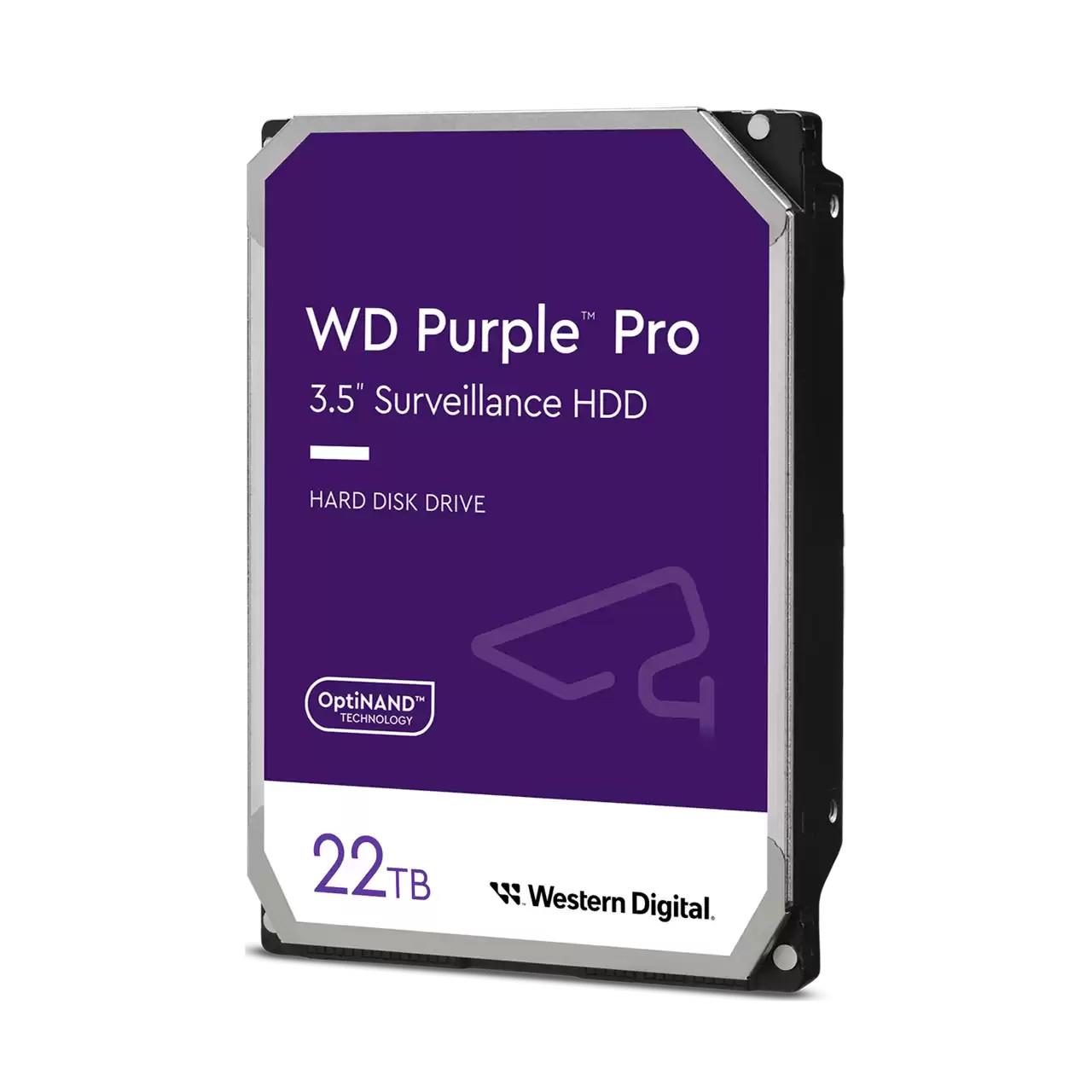 HDD WESTERN DIGITAL Purple Pro 22TB 512 MB 7200 rpm 3,5 WD221PURP