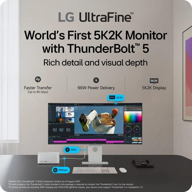 LCD Monitor LG 40 5120 x 2160 pixels WUHD Native aspect ratio 21:9 Curved 40U990A-W