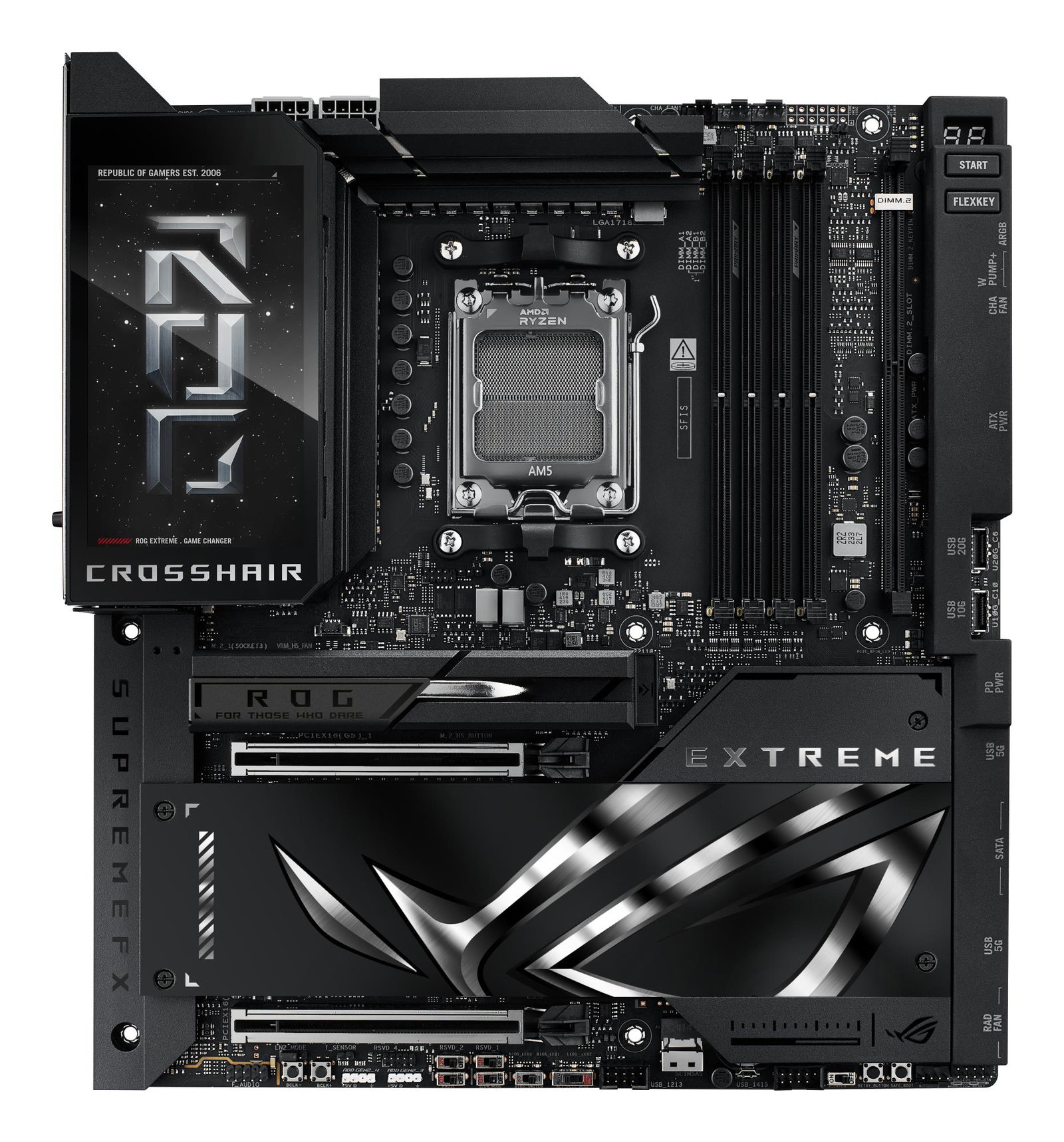 Mainboard ASUS AMD X870E SAM5 EATX Memory DDR5 Memory slots 4 CROSSHAIRX870EEXTREME