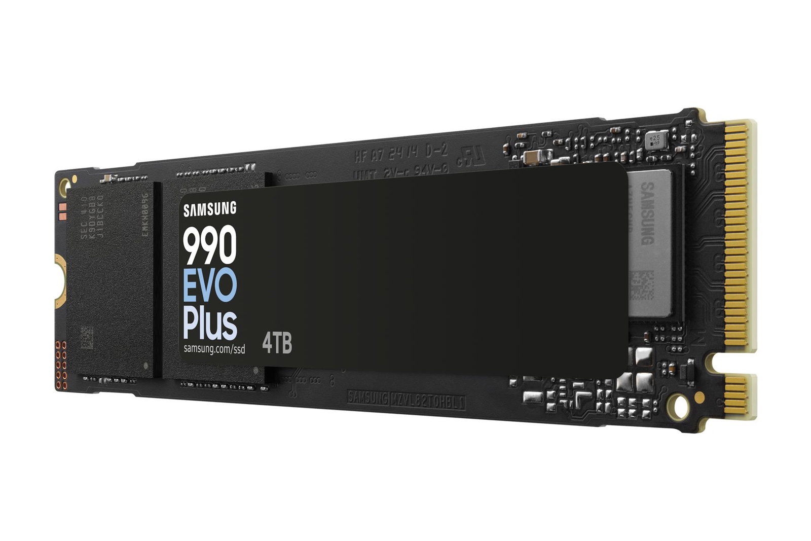SSD SAMSUNG 990 EVO Plus 4TB M.2 PCIe Gen5 NVMe TLC Write speed 6300 MBytes/sec Read speed 7250 MBytes/sec 2.38mm TBW 2400 TB MZ-V9S4T0BW