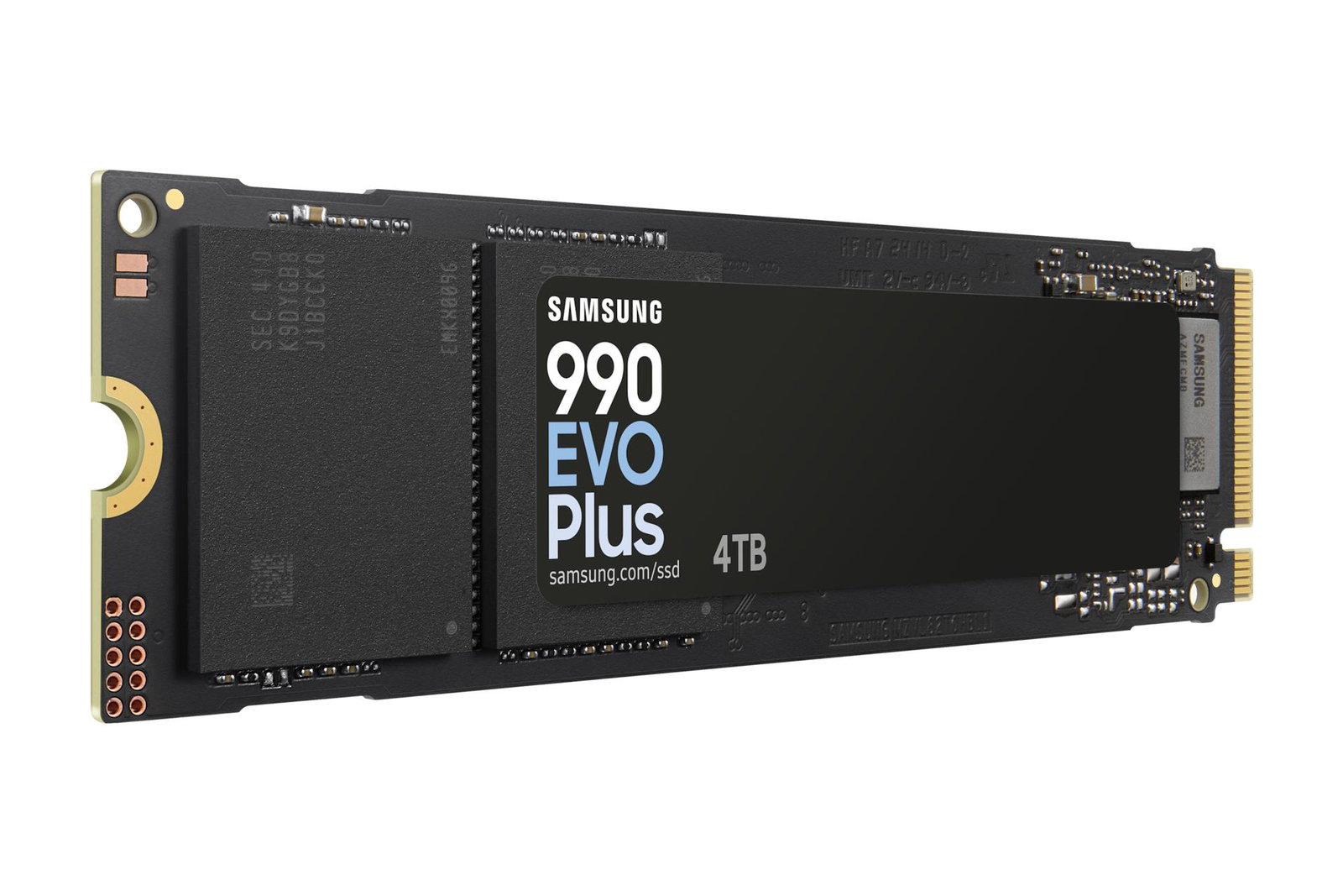 SSD SAMSUNG 990 EVO Plus 4TB M.2 PCIe Gen5 NVMe TLC Write speed 6300 MBytes/sec Read speed 7250 MBytes/sec 2.38mm TBW 2400 TB MZ-V9S4T0BW