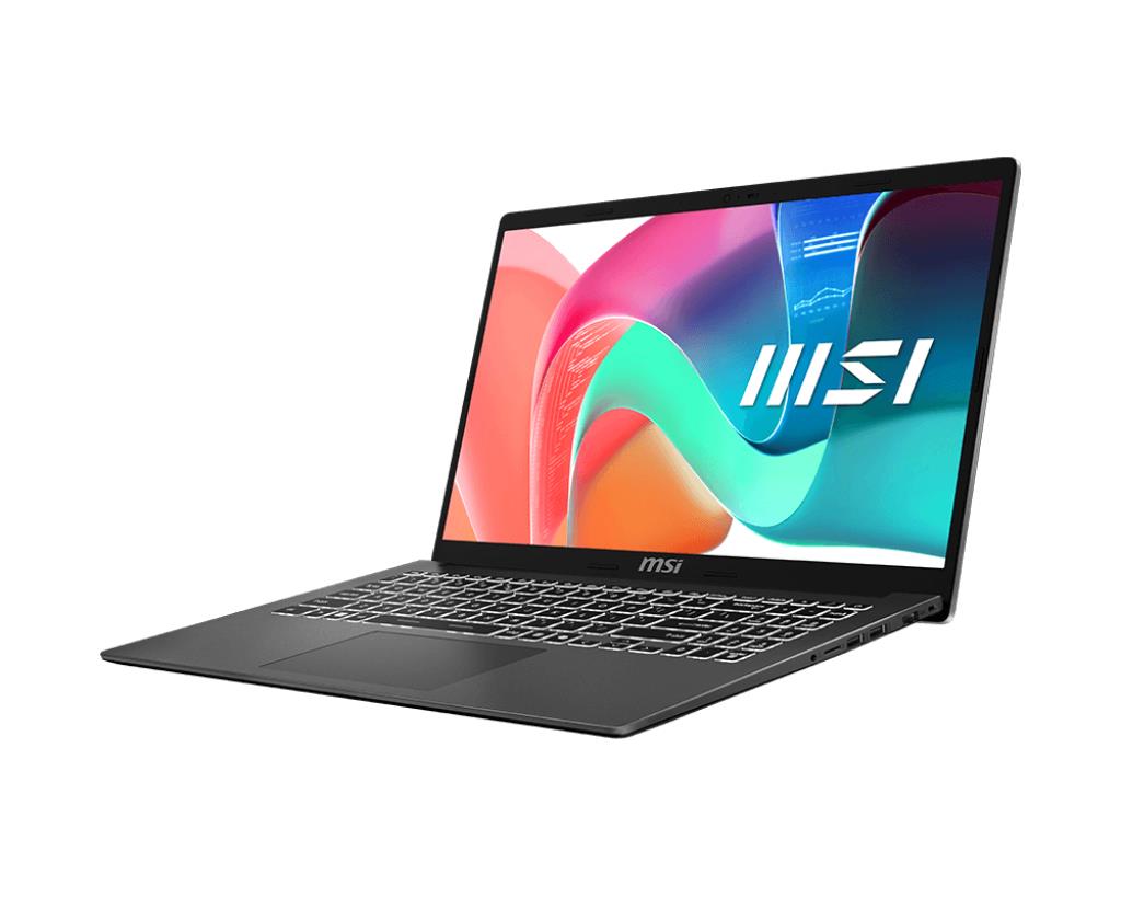 Notebook MSI Modern 15 F13MG CPU Core i5 i5-1334U 1300 MHz 15.6 1920x1080 RAM 16GB DDR4 SSD 512GB Intel Iris Xe graphics Integrated ENG Card Reader Micro SD Windows 11 Home Silver 1.7 kg MODERN15F13MG-471NL