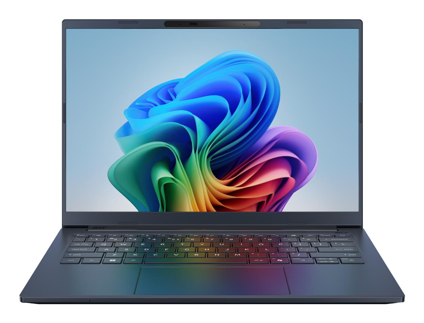 Notebook ACER Aspire Aspire 14 A CPU Qualcomm Snapdragon X1-26-100 3 GHz 14 1920 x 1200 pixels RAM 16 GB LPDDR5x-SDRAM SSD 512 GB Discrete graphics Not available On-board graphics Yes OS installed Windows 11 Home Colour Blue Weight 1.26 kg NX.JP3EL.001