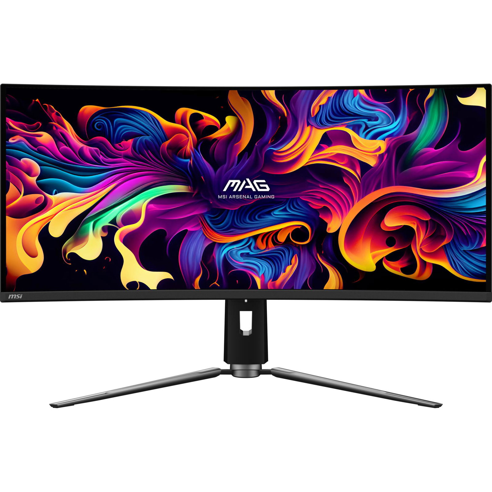 LCD Monitor MSI 34 Curved/21 : 9 Panel QD-OLED 3440x1440 21:9 175Hz Matte 0.03 ms Swivel Height adjustable Tilt Colour Black MAG341CQPQD-OLED