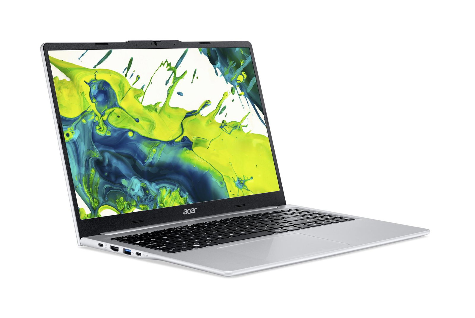Notebook ACER CPU AMD RyzenT 3 5400U 2.6 GHz 15.6 1920 x 1080 pixels RAM 8 GB DDR4-SDRAM SSD 512 GB Discrete graphics Not available On-board graphics Yes Numeric keypad Yes Keyboard language US International OS installed Windows 11 Home Colour Silver Weight 1.45 kg NX.JXMEL.001