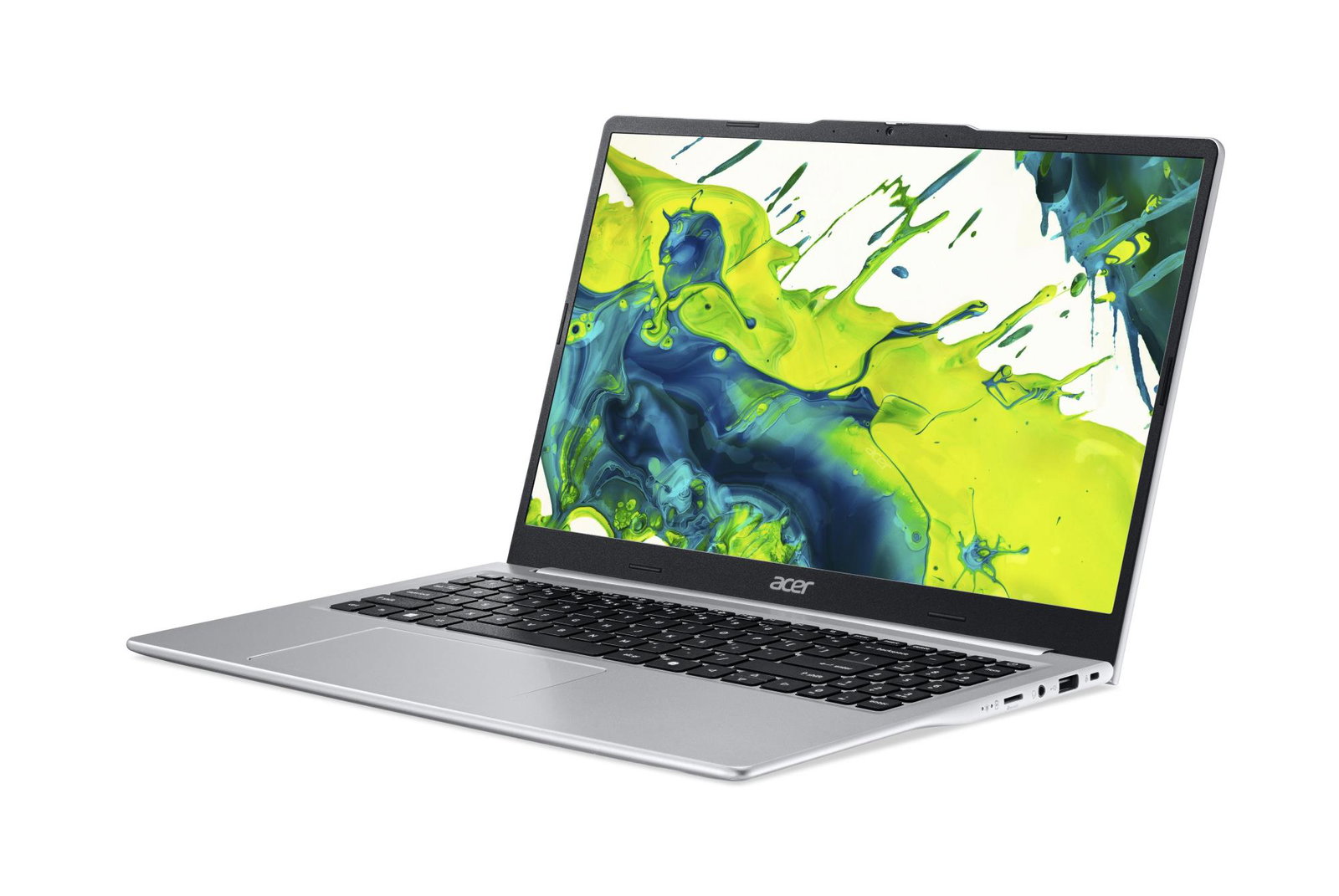 Notebook ACER CPU AMD RyzenT 3 5400U 2.6 GHz 15.6 1920 x 1080 pixels RAM 8 GB DDR4-SDRAM SSD 512 GB Discrete graphics Not available On-board graphics Yes Numeric keypad Yes Keyboard language US International OS installed Windows 11 Home Colour Silver Weight 1.45 kg NX.JXMEL.001