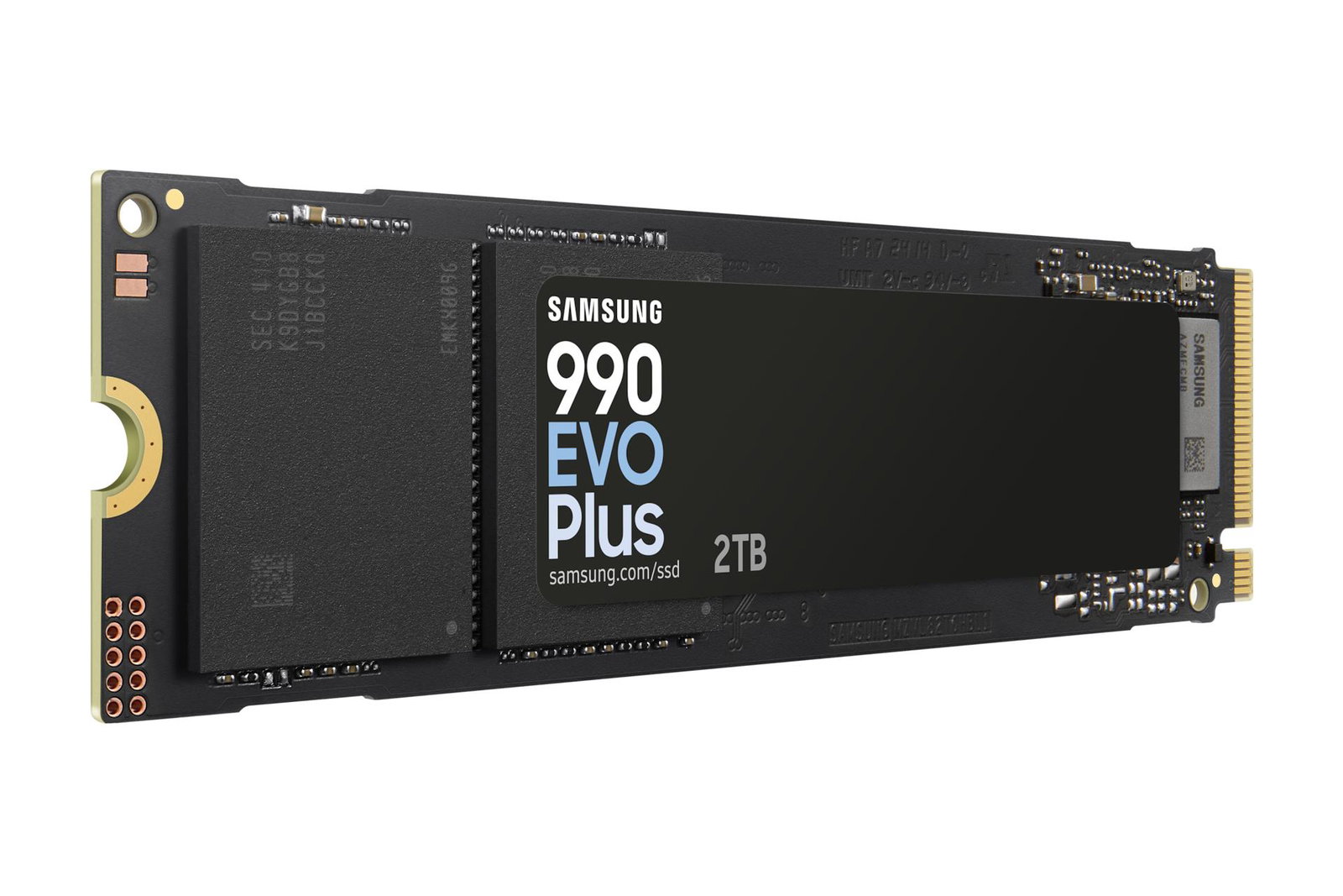 SSD SAMSUNG 990 EVO Plus 2TB M.2 PCIe Gen5 NVMe TLC Write speed 6300 MBytes/sec Read speed 7250 MBytes/sec 2.38mm TBW 1200 TB MZ-V9S2T0BW