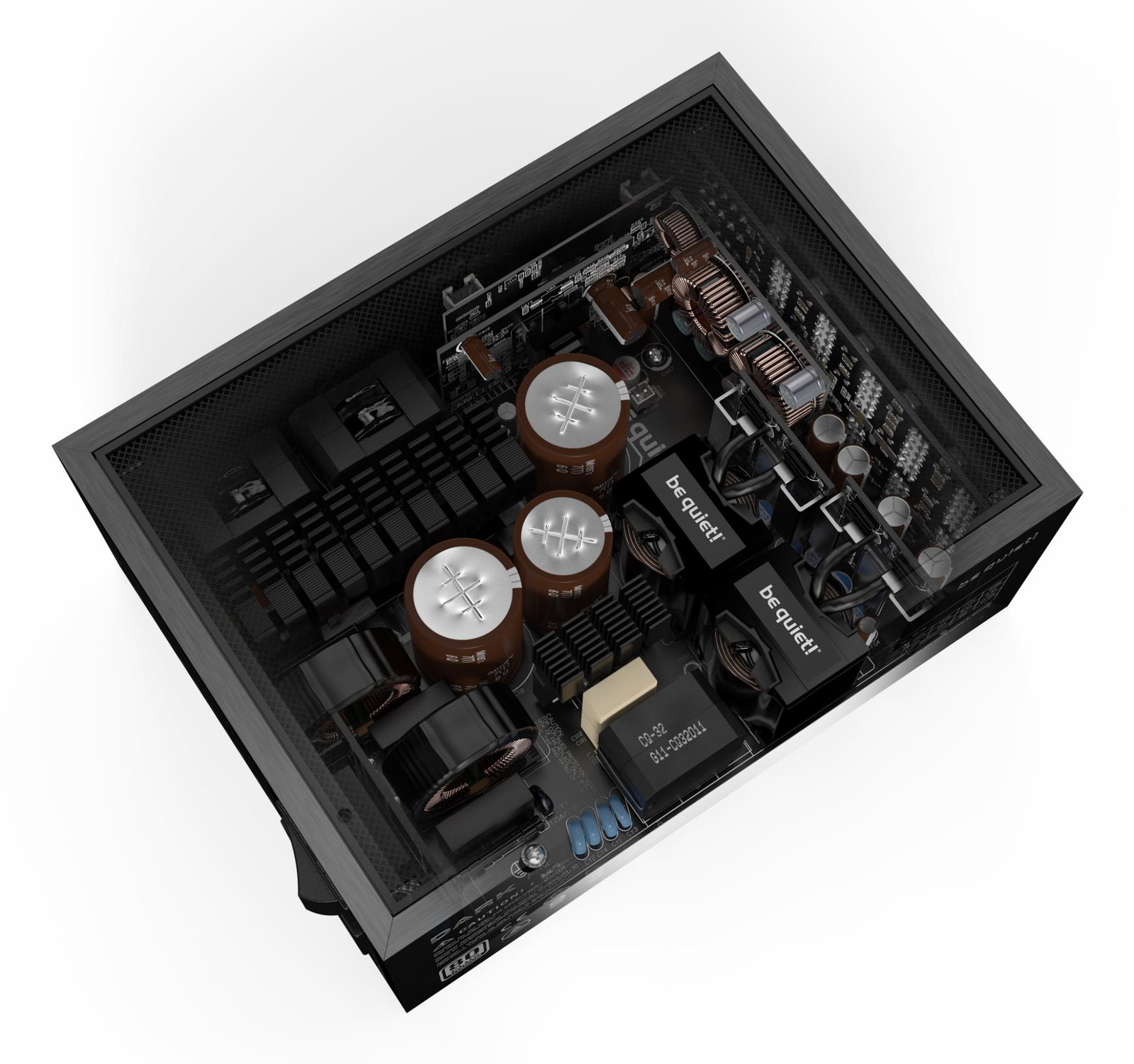 Power Supply BE QUIET 1600 Watts Peak Power 1700 Watts Efficiency 80 PLUS TITANIUM PFC Active MTBF 100000 hours BN332
