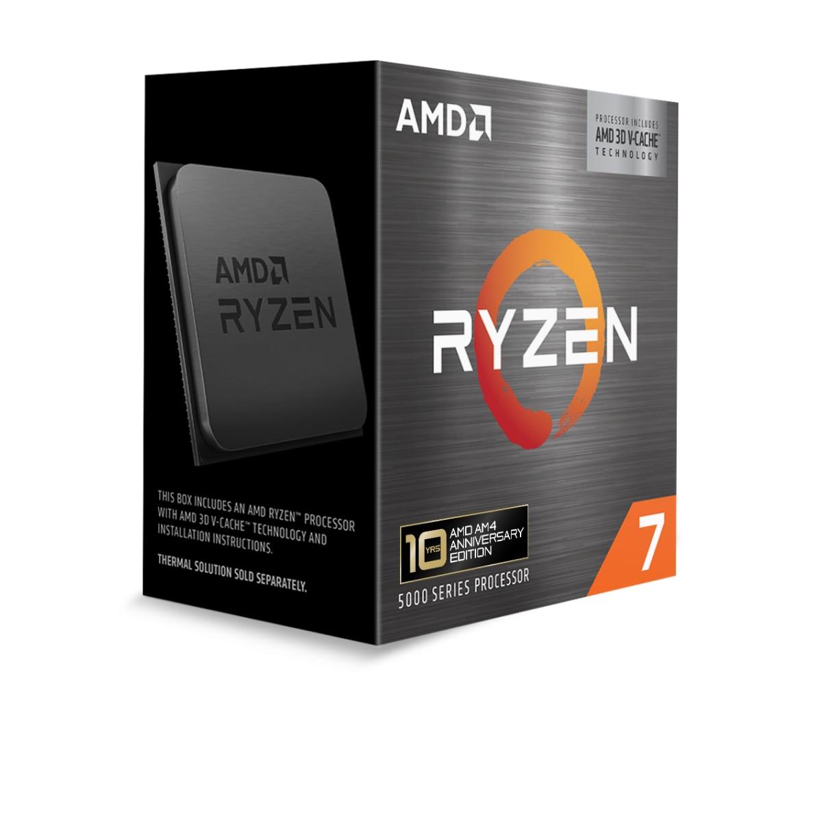 CPU AMD AMD RyzenT 7 5800X3D 3.4 GHz 8xCores Cache 96 MB Socket Socket AM4 TDP 105 W Box 100-100000651POF