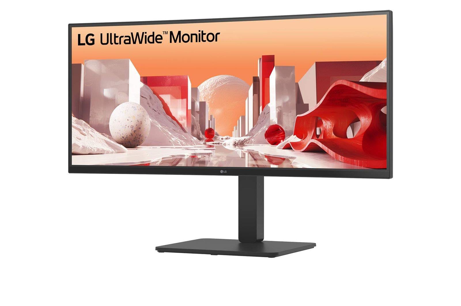 LCD Monitor LG 34 3440 x 1440 pixels Wide Quad HD Native aspect ratio 21:9 LCD Curved 34BA75QE-B