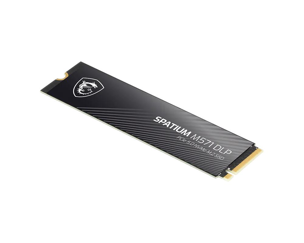 SSD MSI 1400xTBW rating MTBF 1500000 h Read speed 14500 MB/s Write speed 11000 MB/s NVMe Yes PCI Express 5.0 M.2 2000 GB SPATIUM M571 DLP PCIe 5.0 NVMe M.2 S78-440Q1K0-P83