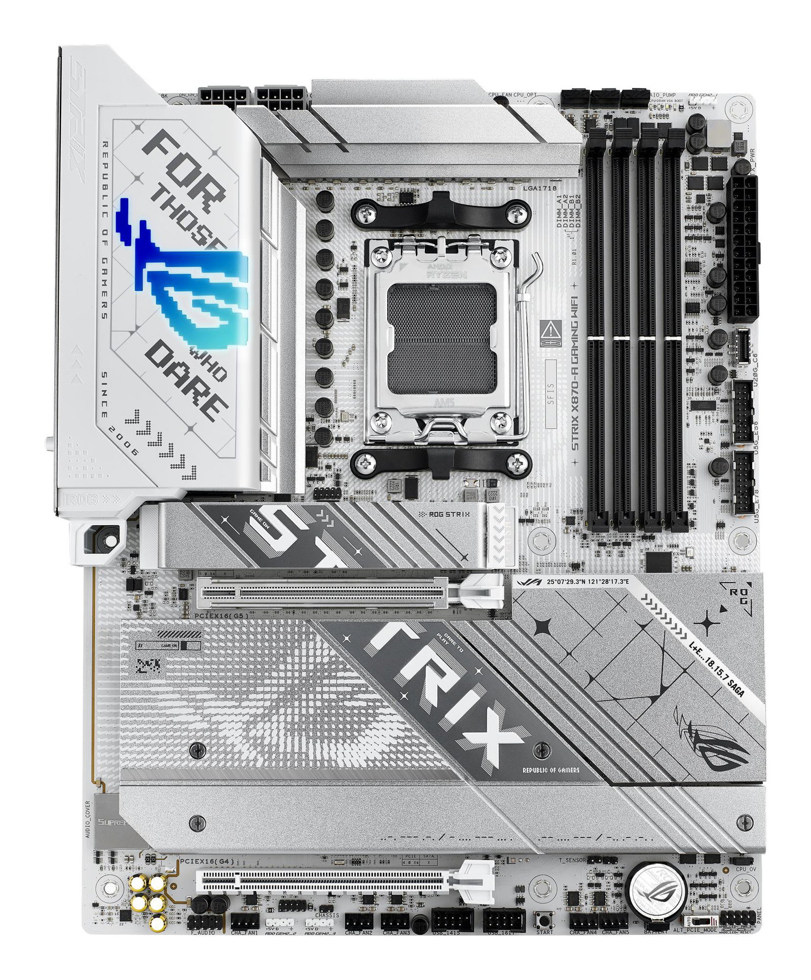 Mainboard ASUS AMD X870 SAM5 ATX Memory DDR5 Memory slots 4 1xPCI-Express 4.0 16x 1xPCI-Express 5.0 16x 4xM.2 1xHDMI 1xDisplayPort 1xAudio-In 1xAudio-Out 4xUSB 3.0 5xUSB 3.1 1xUSB-C 2xUSB4 1xOptical S/PDIF 90MB1IF0-M0EAY0