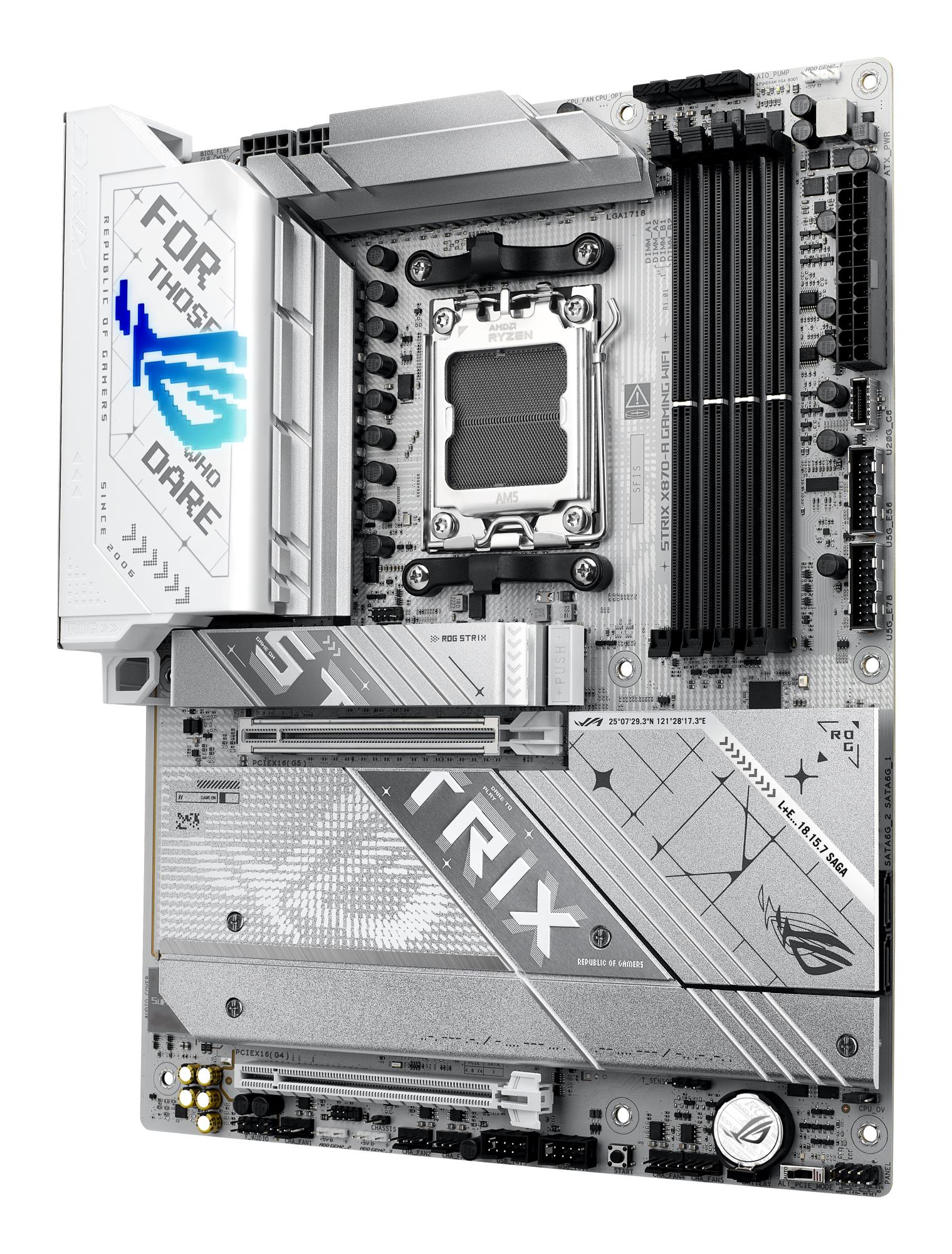 Mainboard ASUS AMD X870 SAM5 ATX Memory DDR5 Memory slots 4 1xPCI-Express 4.0 16x 1xPCI-Express 5.0 16x 4xM.2 1xHDMI 1xDisplayPort 1xAudio-In 1xAudio-Out 4xUSB 3.0 5xUSB 3.1 1xUSB-C 2xUSB4 1xOptical S/PDIF 90MB1IF0-M0EAY0