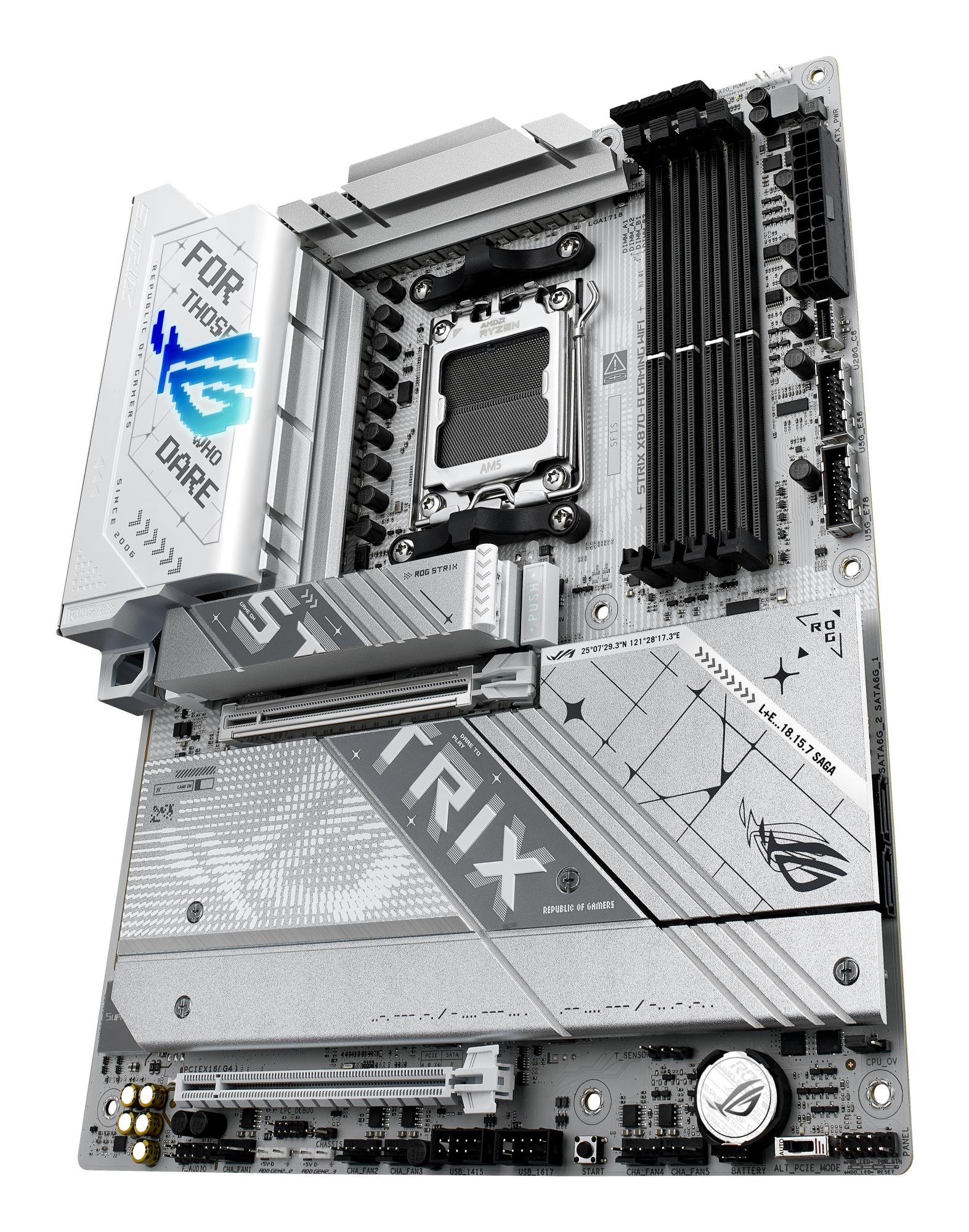 Mainboard ASUS AMD X870 SAM5 ATX Memory DDR5 Memory slots 4 1xPCI-Express 4.0 16x 1xPCI-Express 5.0 16x 4xM.2 1xHDMI 1xDisplayPort 1xAudio-In 1xAudio-Out 4xUSB 3.0 5xUSB 3.1 1xUSB-C 2xUSB4 1xOptical S/PDIF 90MB1IF0-M0EAY0
