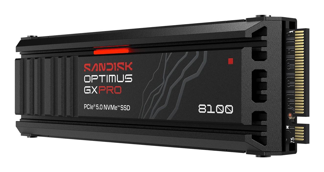 SSD SANDISK 600xTBW rating MTBF 1750000 h Read speed 14900 MB/s Write speed 11000 MB/s NVMe Yes PCI Express 5.0 M.2 1000 GB SDSP82100TAH-000E0