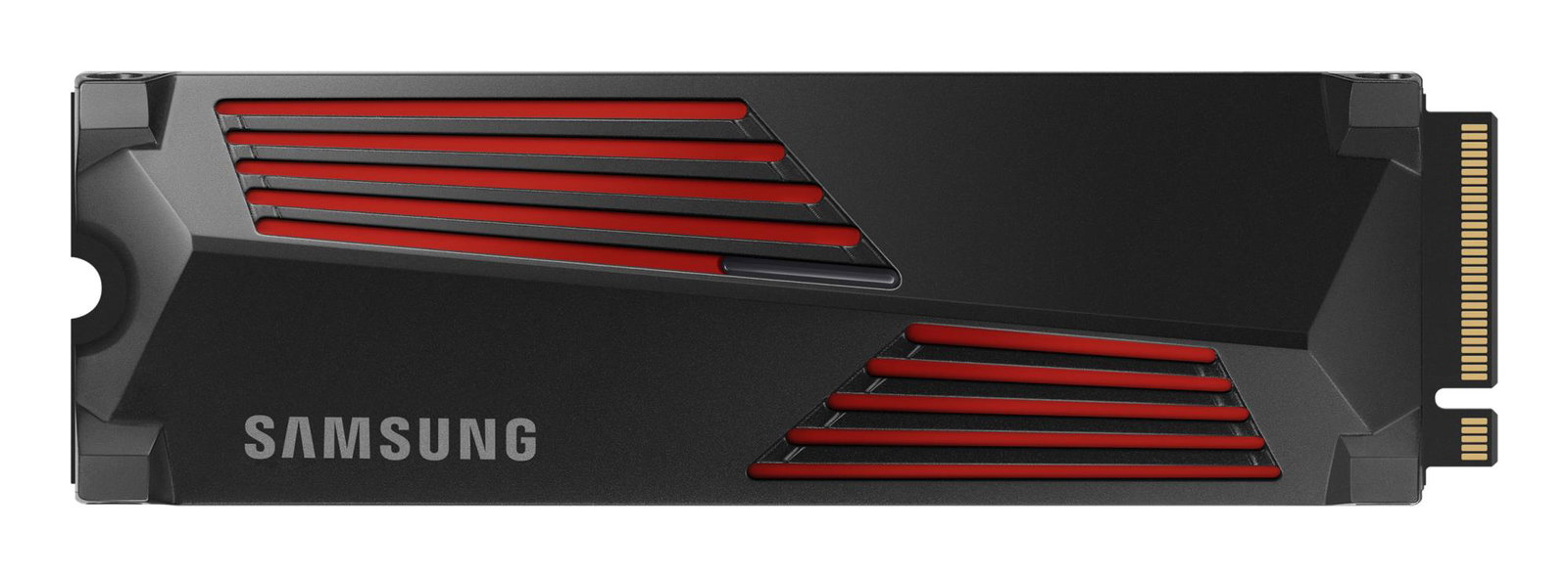SSD SAMSUNG 990 PRO with Heatsink 1TB M.2 PCIE NVMe MLC Write speed 6900 MBytes/sec Read speed 7450 MBytes/sec 2.3mm TBW 600 TB MTBF 1500000 hours MZ-V9P1T0GW