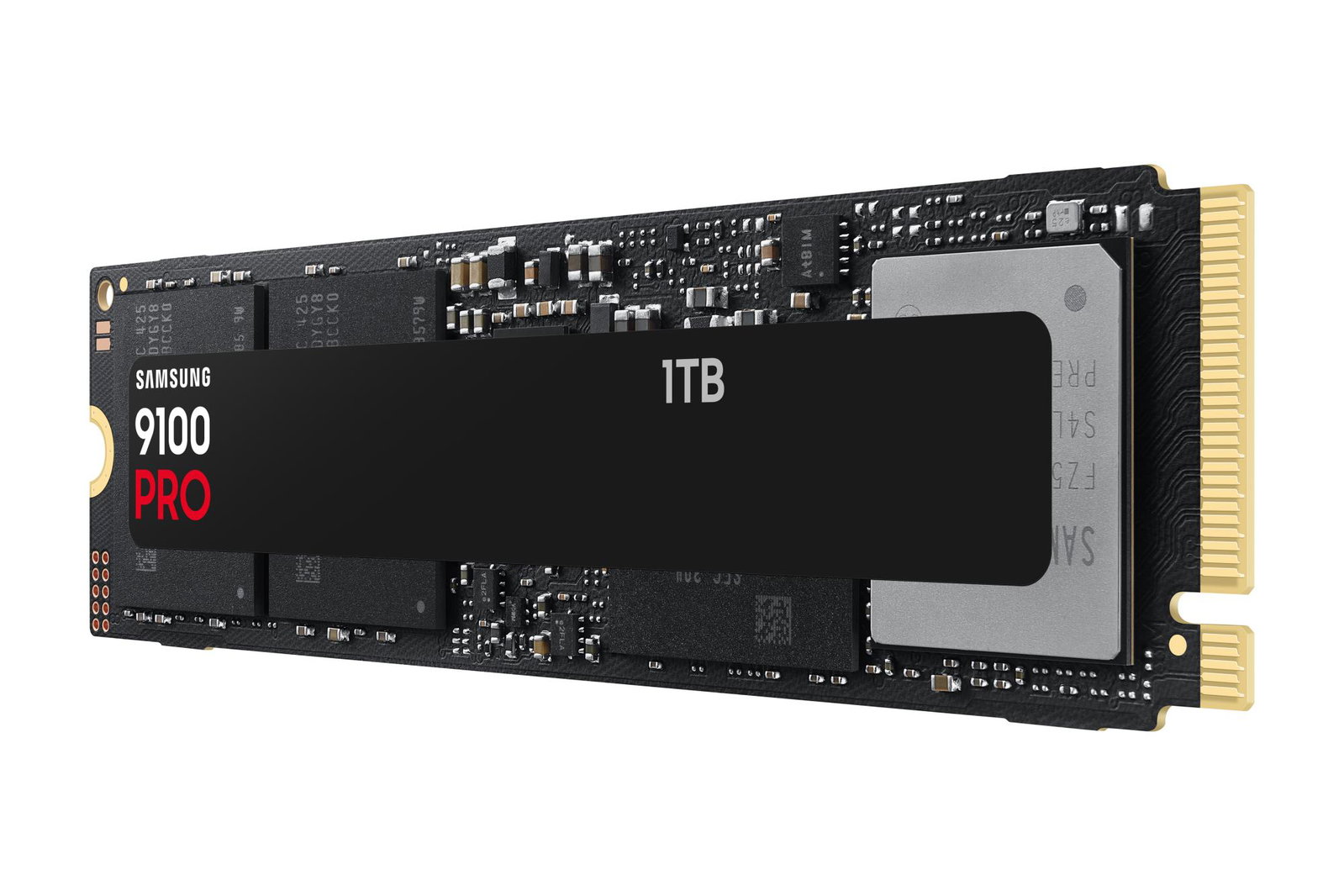 SSD SAMSUNG 9100 PRO 1TB M.2 PCIe Gen5 NVMe TLC Write speed 13300 MBytes/sec Read speed 14700 MBytes/sec 2.38mm TBW 600 TB MZ-VAP1T0BW