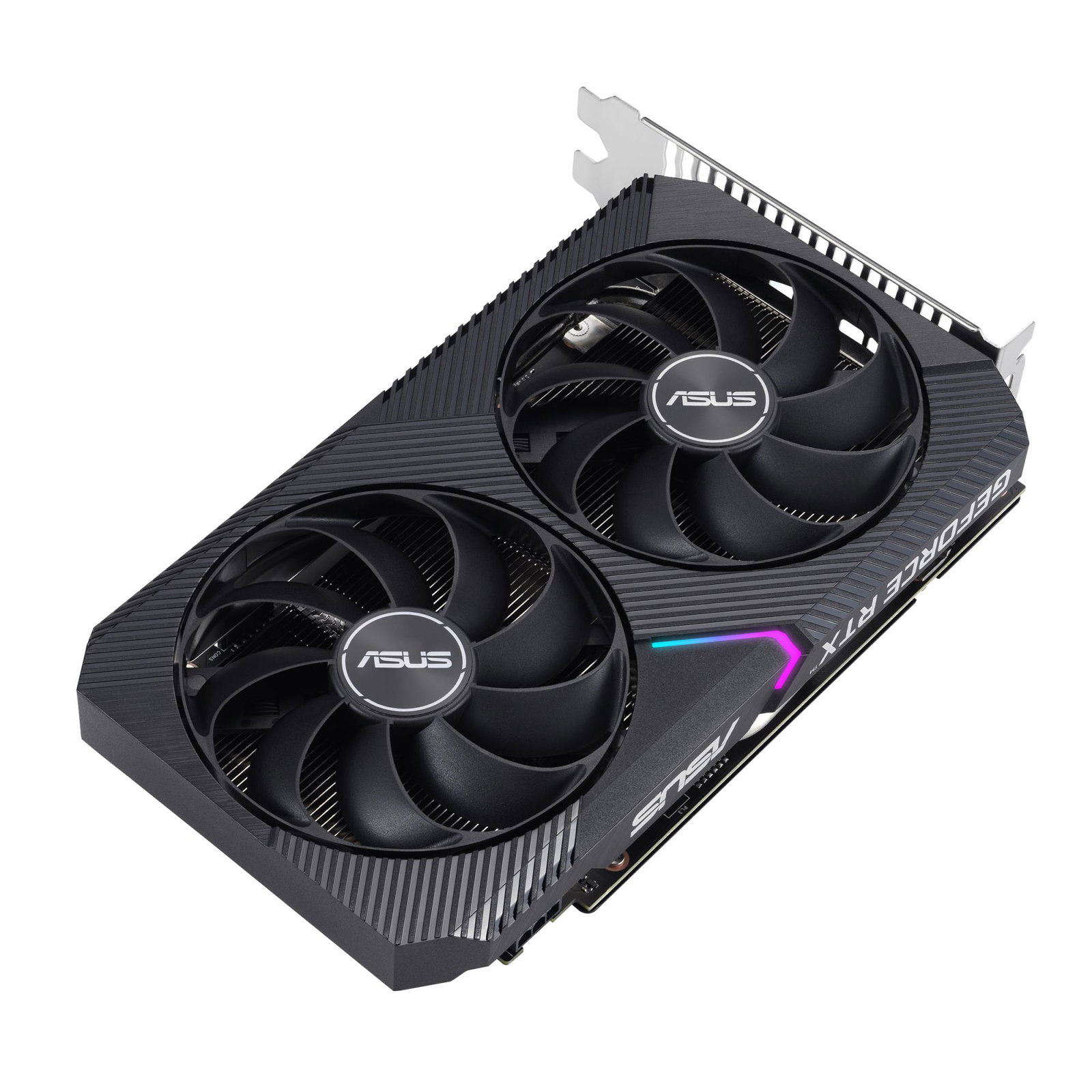 Graphics Card ASUS NVIDIA GeForce RTX 3050 8 GB GDDR6 128 bit PCIE 4.0 16x Dual Slot Fansink 1xDVI-D 1xHDMI 1xDisplayPort DUAL-RTX3050-O8G-V2