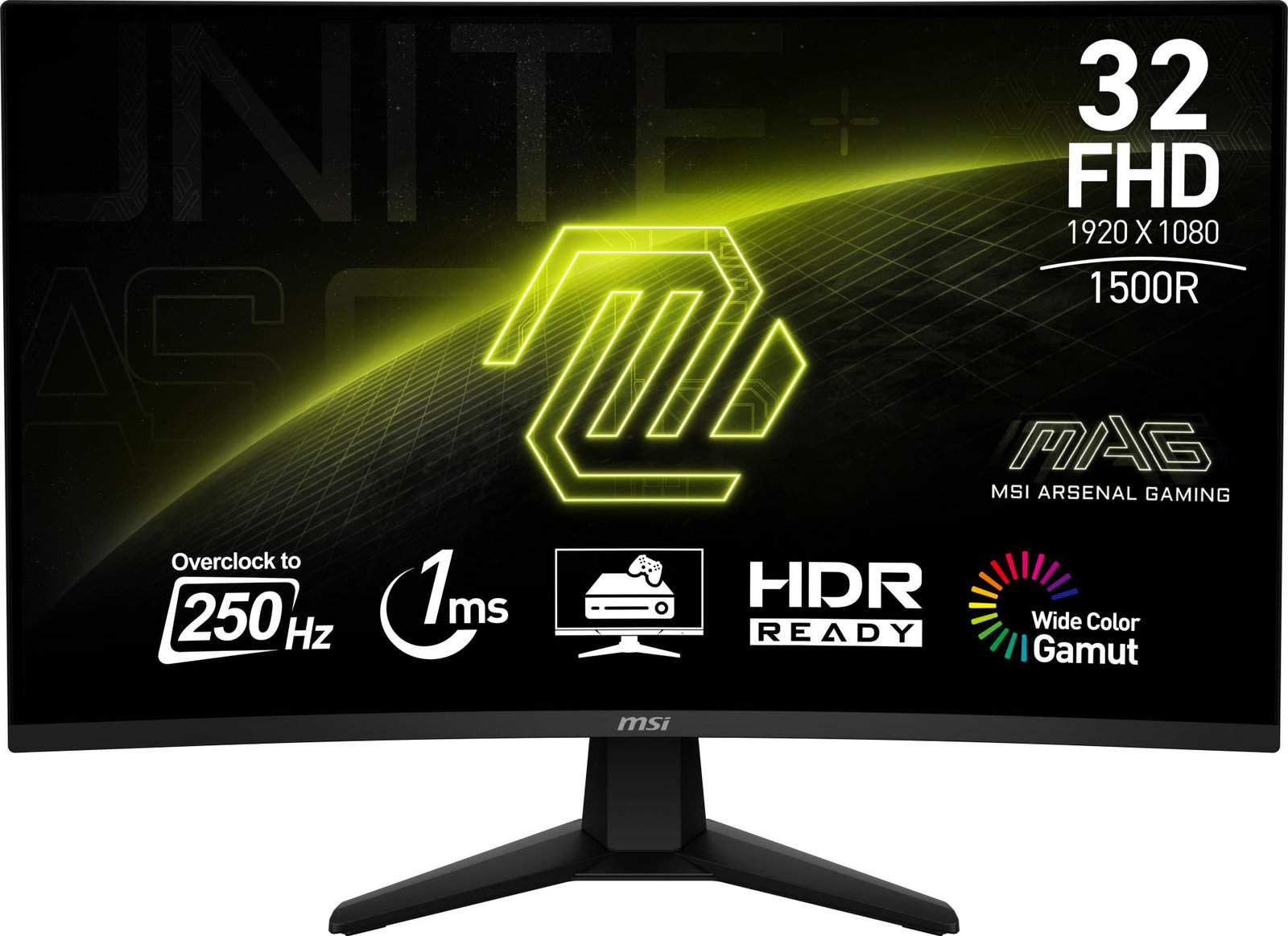 LCD Monitor MSI 31.5 1920 x 1080 pixels Full HD Native aspect ratio 16:9 Curved MAG32C6X