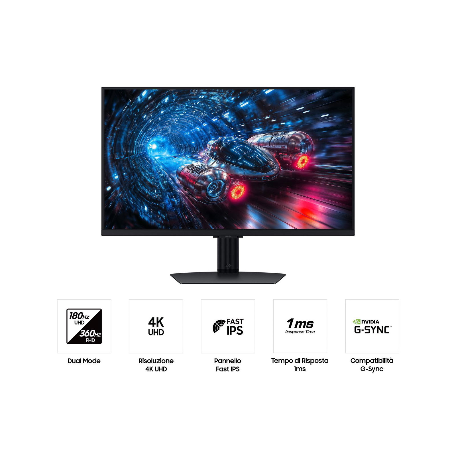 LCD Monitor SAMSUNG 27 3840 x 2160 pixels 4K Ultra HD Native aspect ratio 16:9 LCD Flat LS27FG702EUXEN
