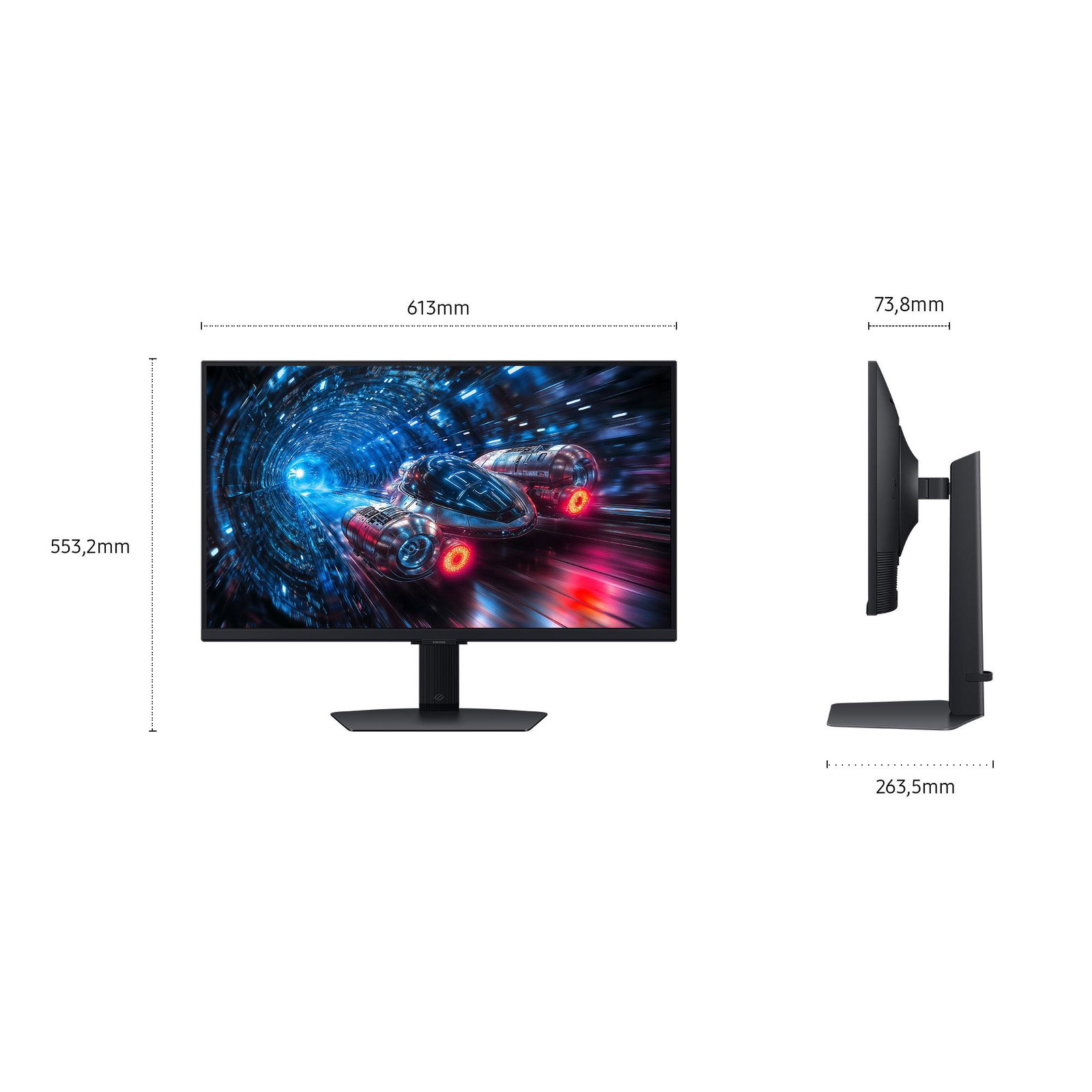 LCD Monitor SAMSUNG 27 3840 x 2160 pixels 4K Ultra HD Native aspect ratio 16:9 LCD Flat LS27FG702EUXEN