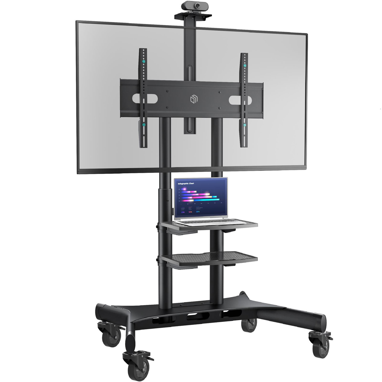 TV SET ACC MOBILE STAND/50-86/BLACK TS1881-B ONKRON