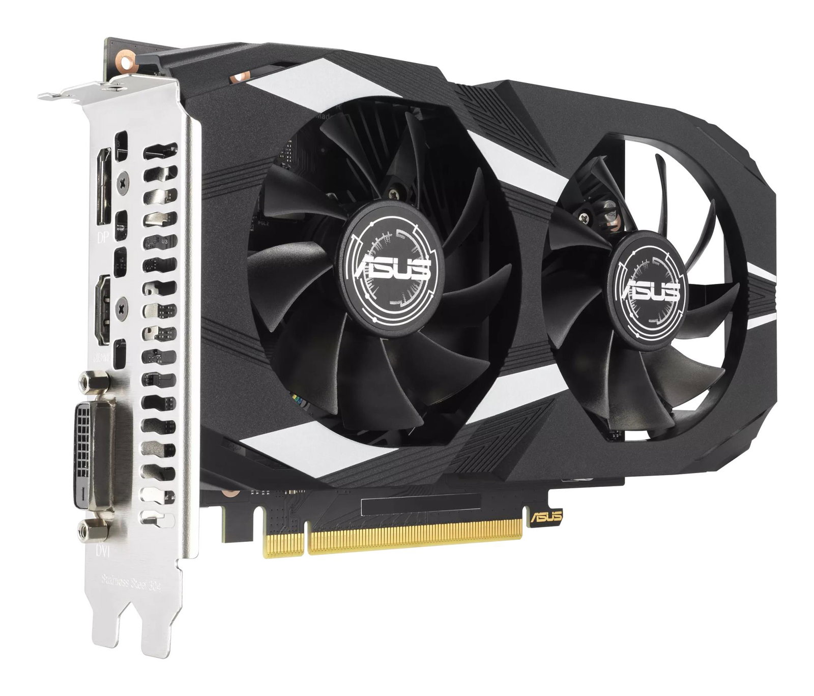 Graphics Card ASUS NVIDIA GeForce RTX 3050 6 GB GDDR6 96 bit PCIE 4.0 16x Dual Slot Fansink 1xDVI-D 1xHDMI 1xDisplayPort DUAL-RTX3050-O6G