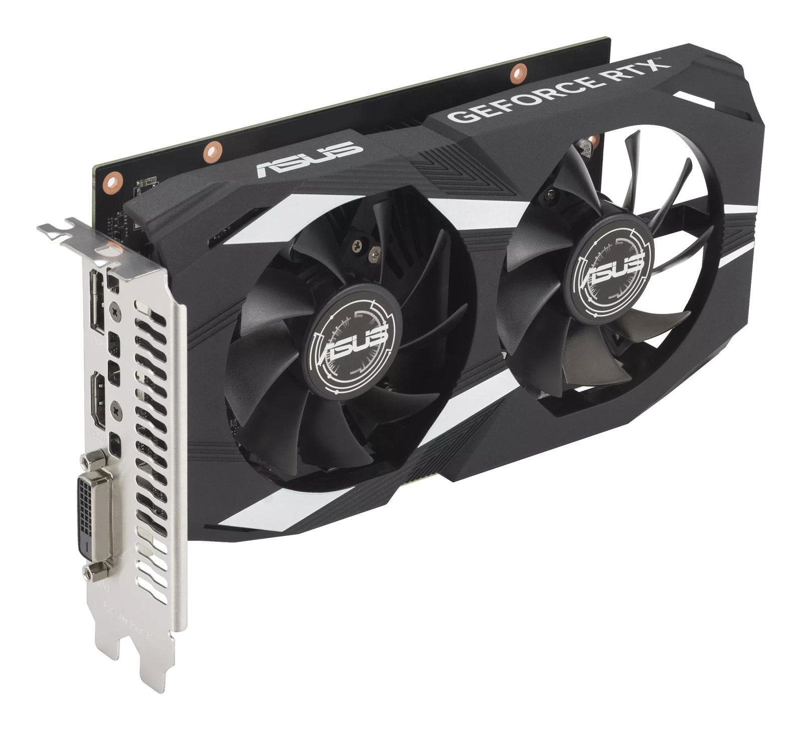 Graphics Card ASUS NVIDIA GeForce RTX 3050 6 GB GDDR6 96 bit PCIE 4.0 16x Dual Slot Fansink 1xDVI-D 1xHDMI 1xDisplayPort DUAL-RTX3050-O6G