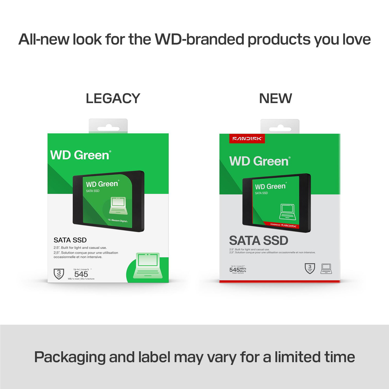 SSD SANDISK Green POWERED BY SANDISK 1000 GB Serial ATA III Read speed 545 MB/s 2.5 WDS100T5G0A-00CPT0