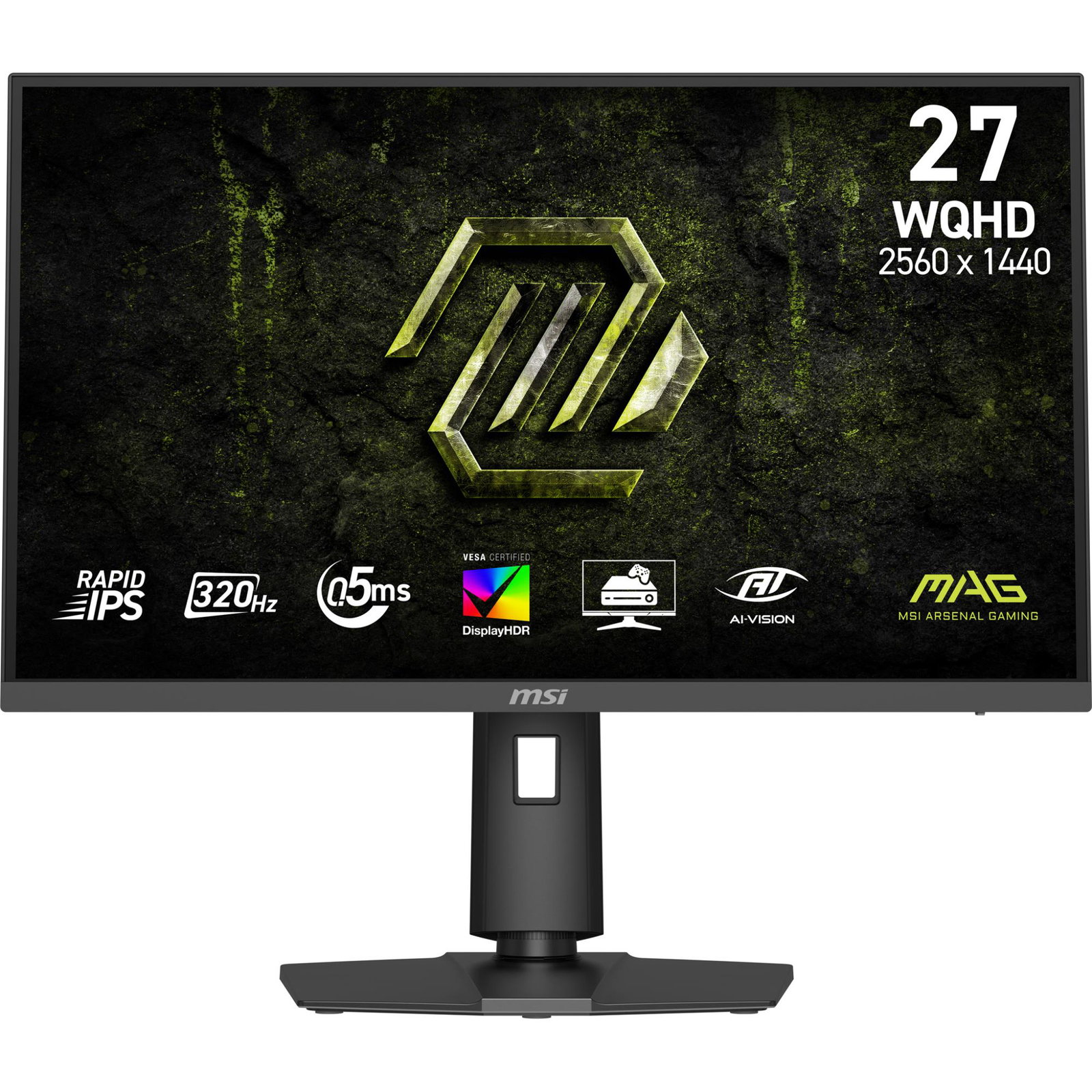 LCD Monitor MSI 27 2560 x 1440 pixels Wide Quad HD Native aspect ratio 16:9 LCD Flat MAG274QPFX32