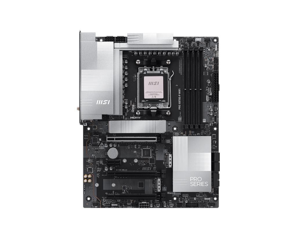 Mainboard MSI AMD X870E SAM5 ATX Memory DDR5 Memory slots 4 PROX870E-PWIFI