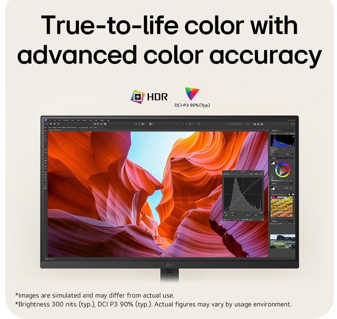 LCD Monitor LG 27 3840 x 2160 pixels 4K Ultra HD Native aspect ratio 16:9 LCD Flat 27U710B-B