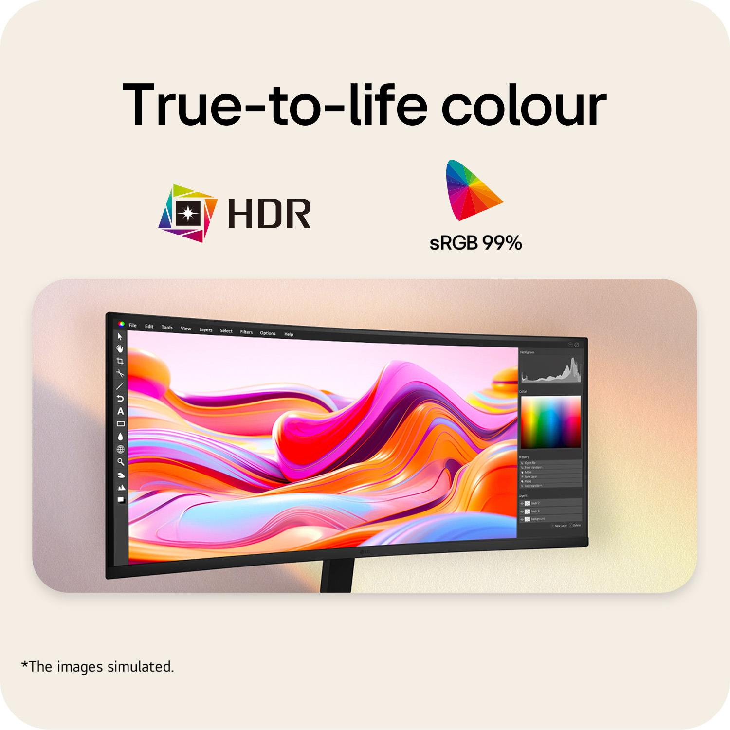 LCD Monitor LG 34 3440 x 1440 pixels UltraWide Quad HD Native aspect ratio 21:9 LCD Curved 34U601B-B