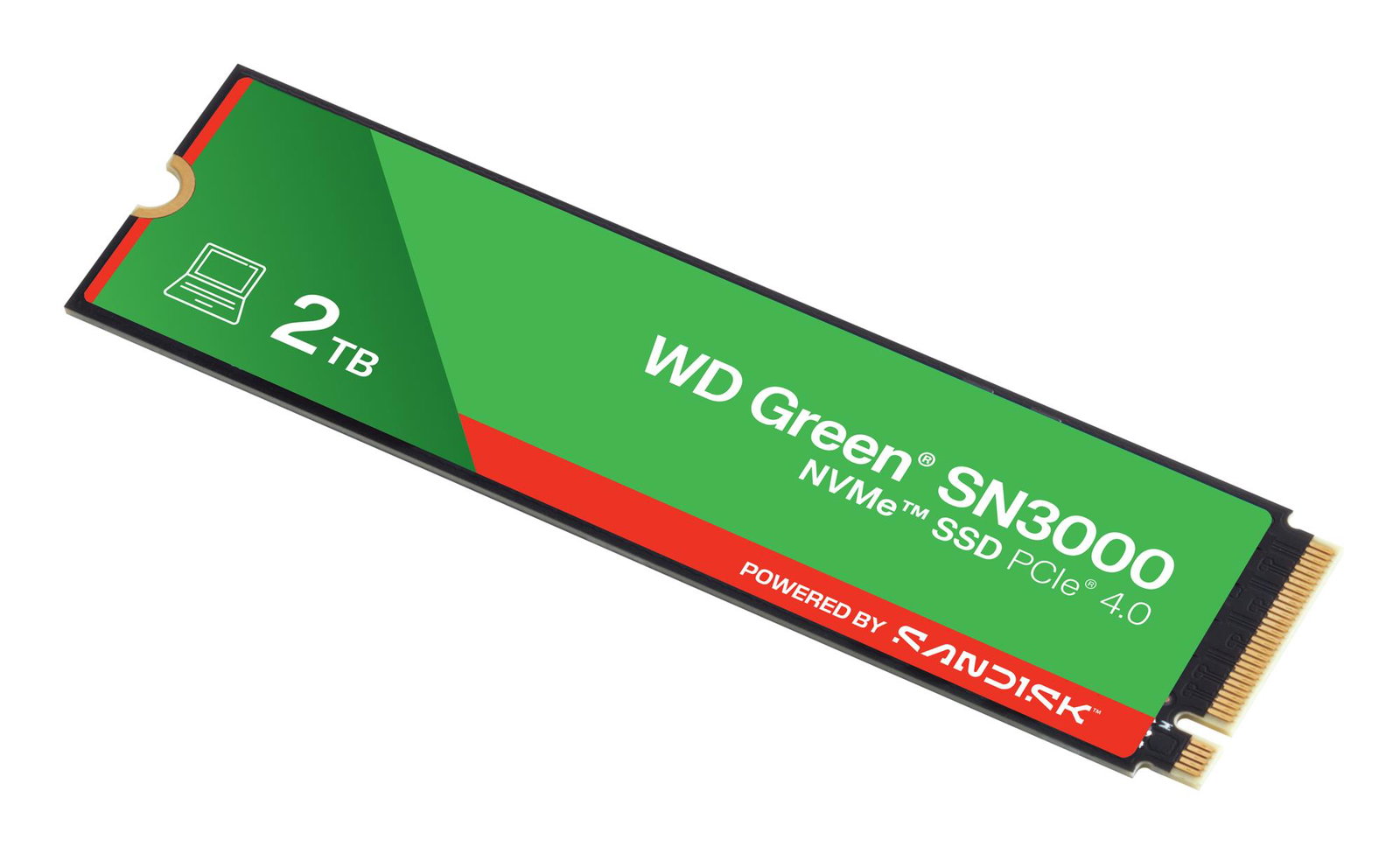 SSD SANDISK Read speed 5000 MB/s Write speed 4200 MB/s NVMe Yes PCI Express 4.0 M.2 2048 GB POWERED BY SANDISK Green WDS200T4G0E