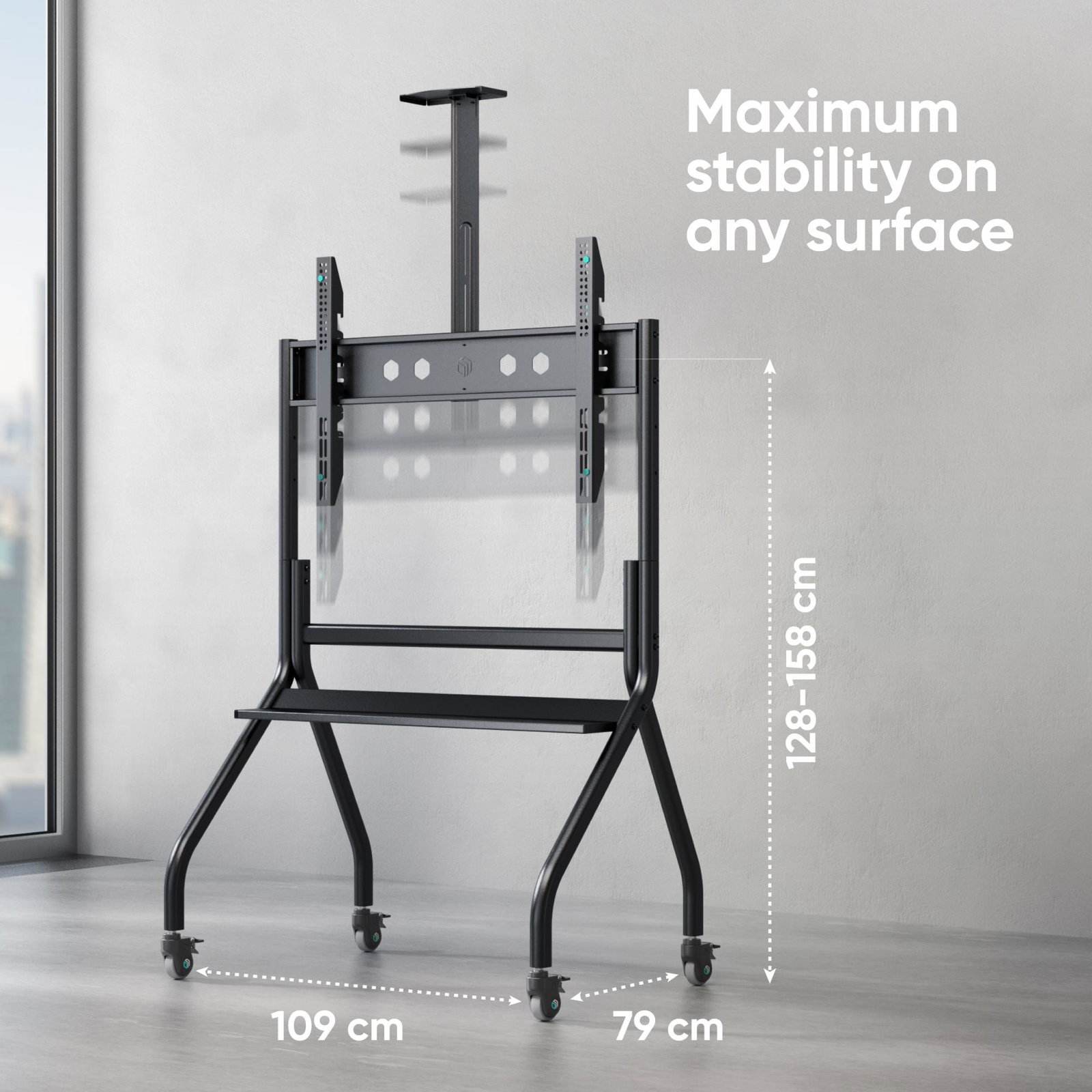 TV SET ACC MOBILE STAND/60-120 BLACK TS2080-B ONKRON
